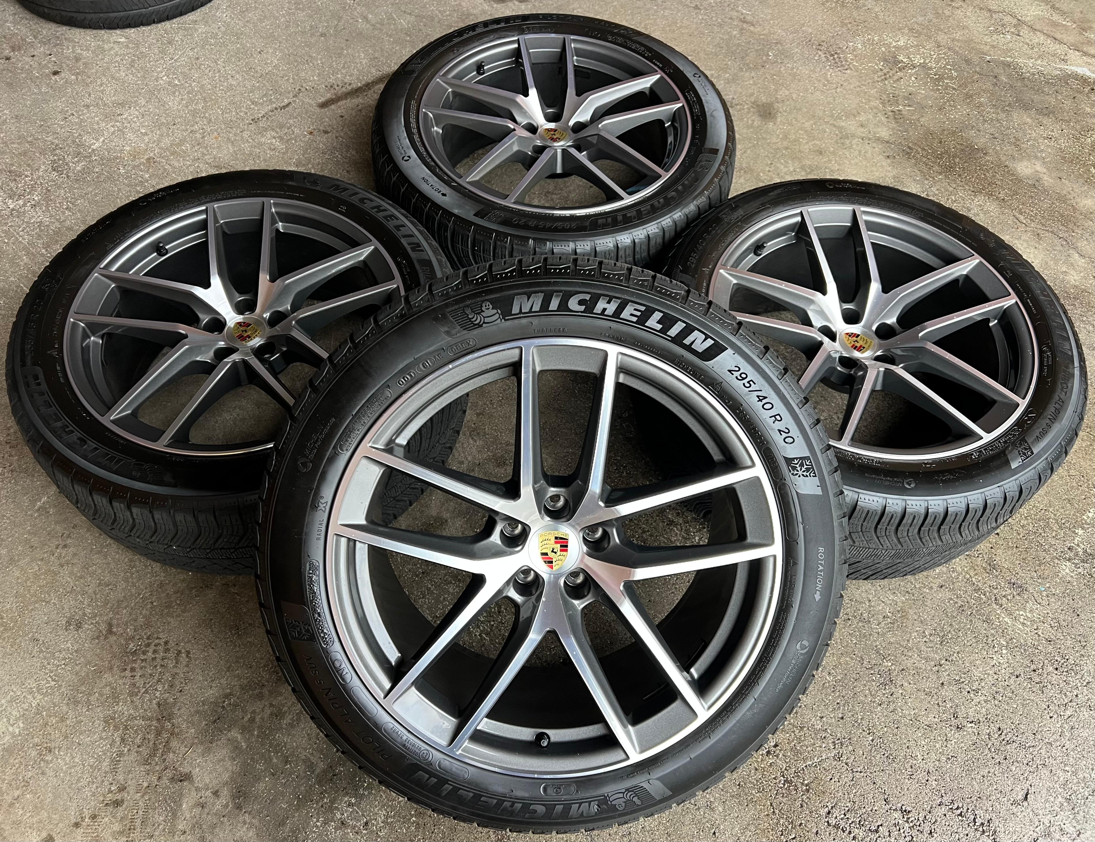 4 ORIGINAL 20" ALU WINTERRÄDER PORSCHE MACAN 265/45R20 104V 295/40R20 106V RDKS