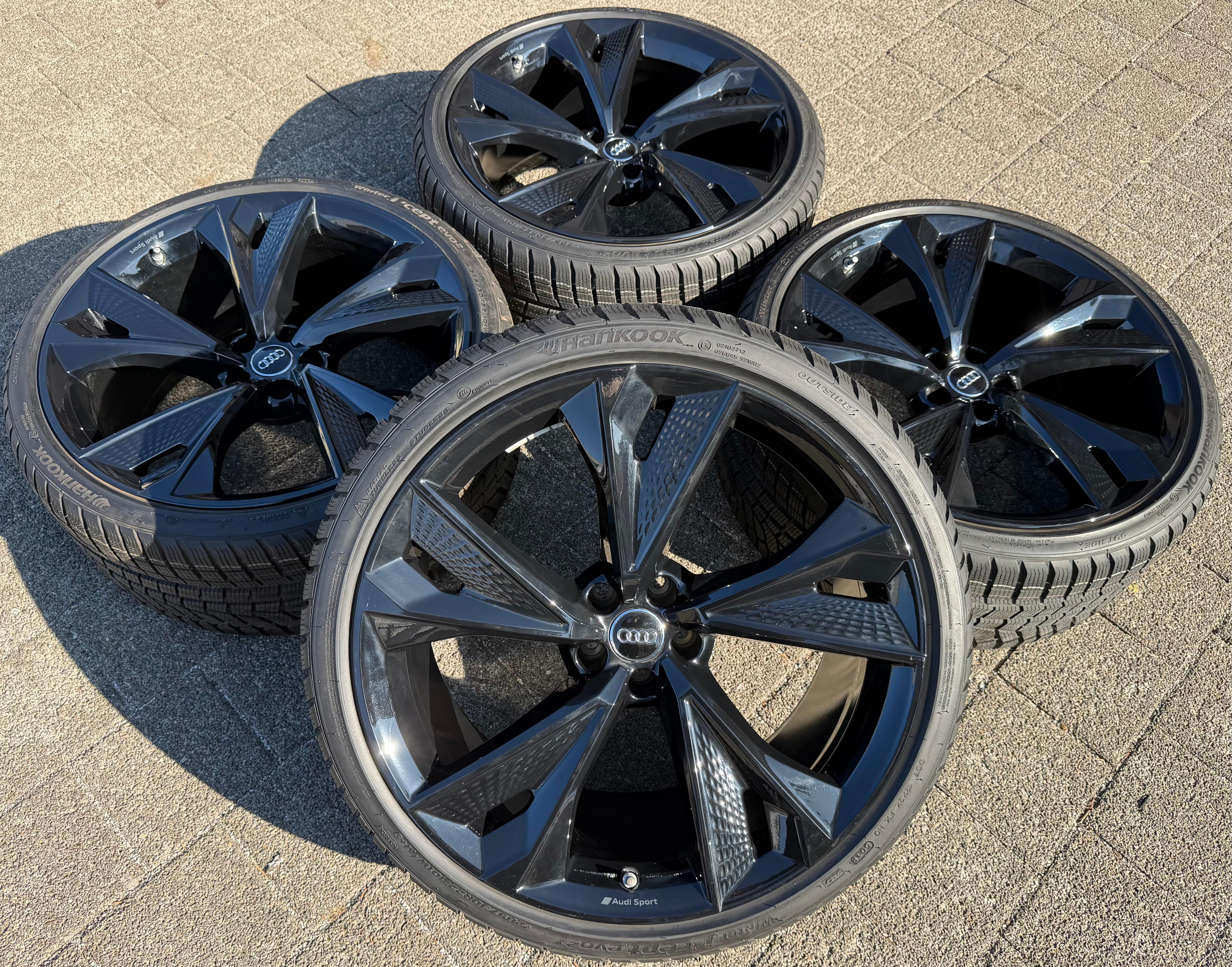 4 originele 22" aluminium winterwielen Audi RS6 4K RS7 4K0601025BC 285/30R22 101W HANKOOK