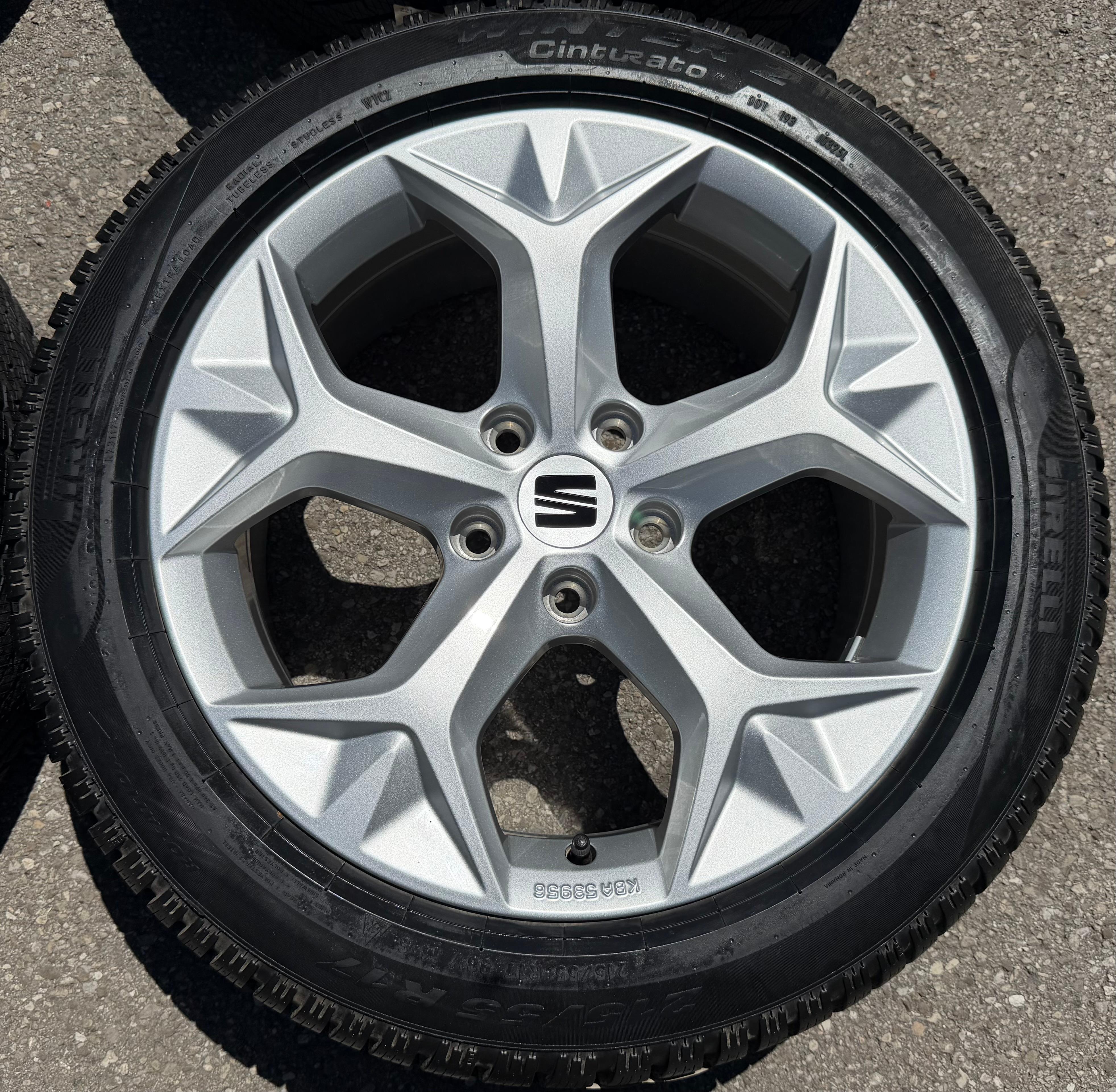 4 llantas de aluminio originales de invierno de 17" para SEAT Ateca Cupra 575071497H 215/55R17 98V, nuevas