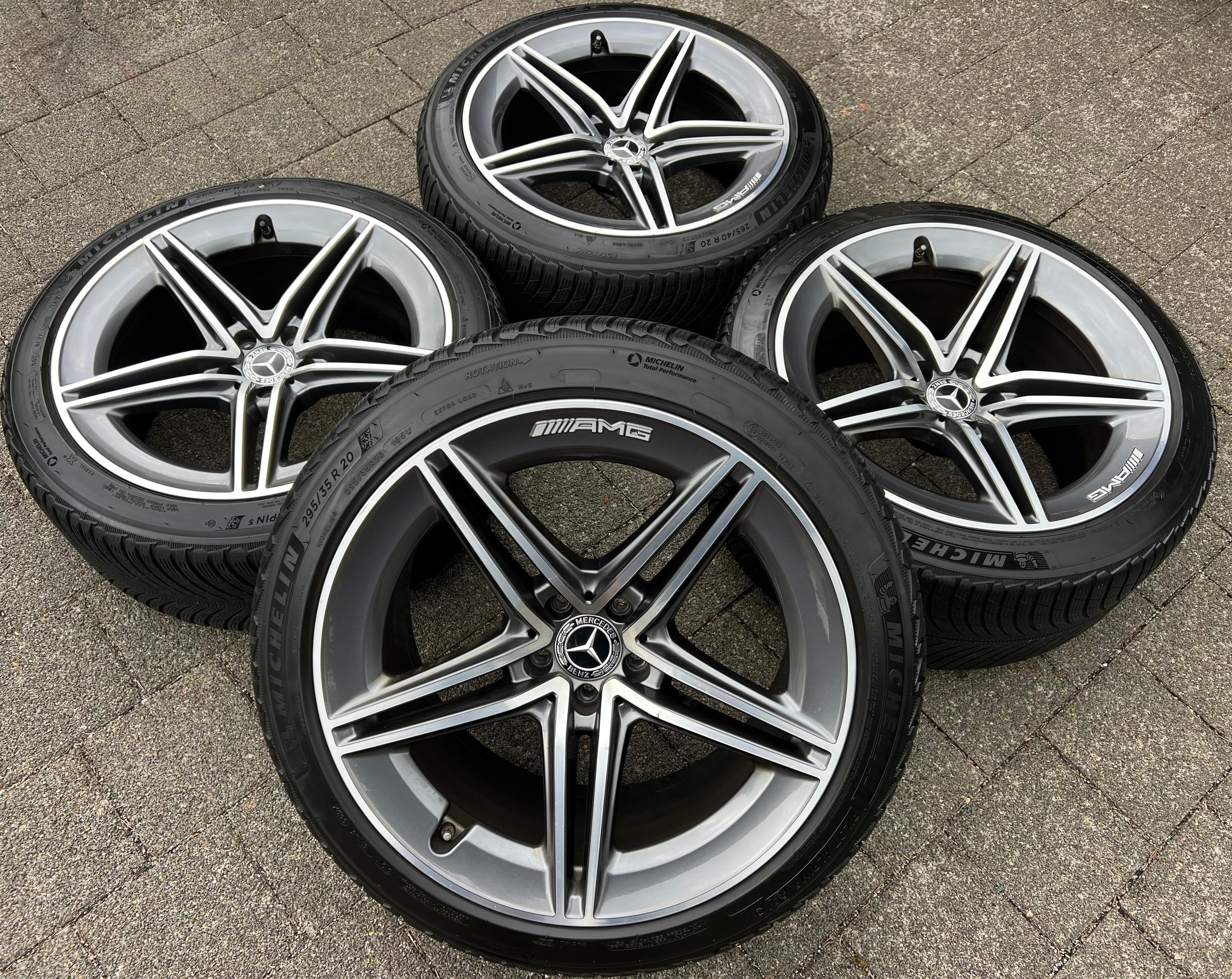 4 ORIGINAL 20" ALU WINTERRÄDER MERCEDES BENZ AMG GT X290 A2904010400 A2904010500