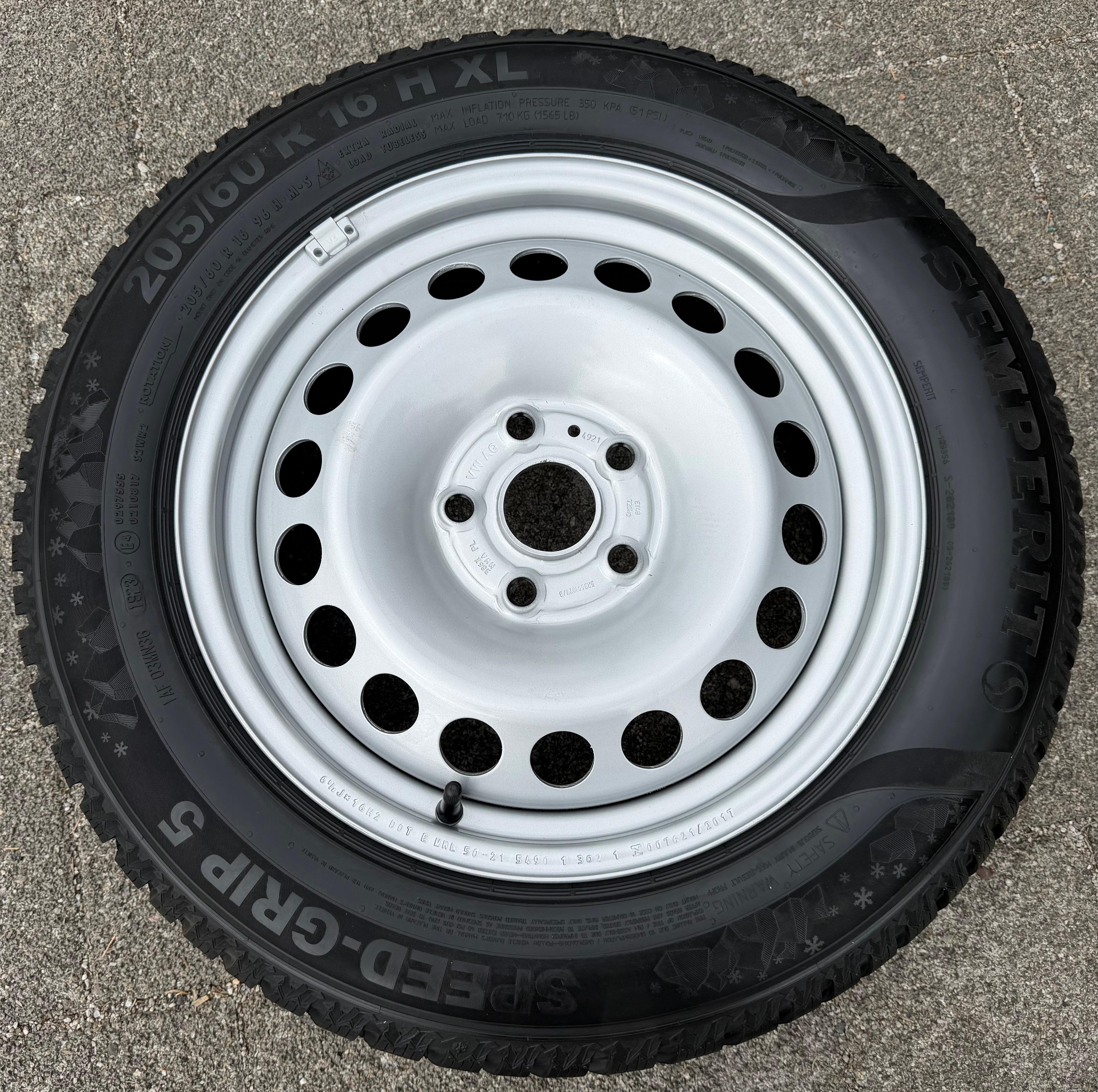 1 X Original Stahlfelge 16" Felge VW Caddy V SK 6,5x16 ET48 5x112 NEU