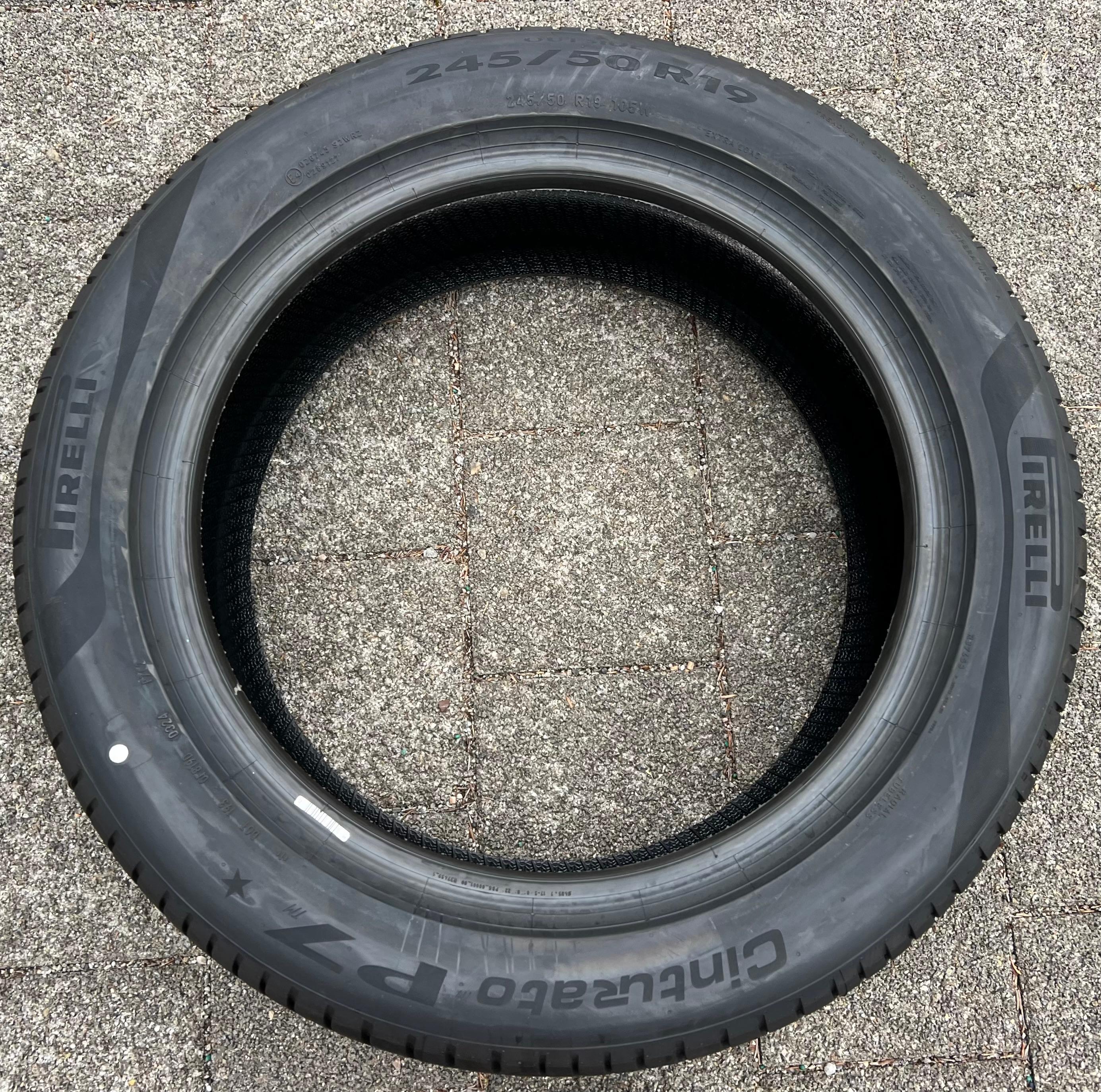 1 x 245/50R19 105W Sommerreifen Pirelli Cinturato P7 * 2024 NEU