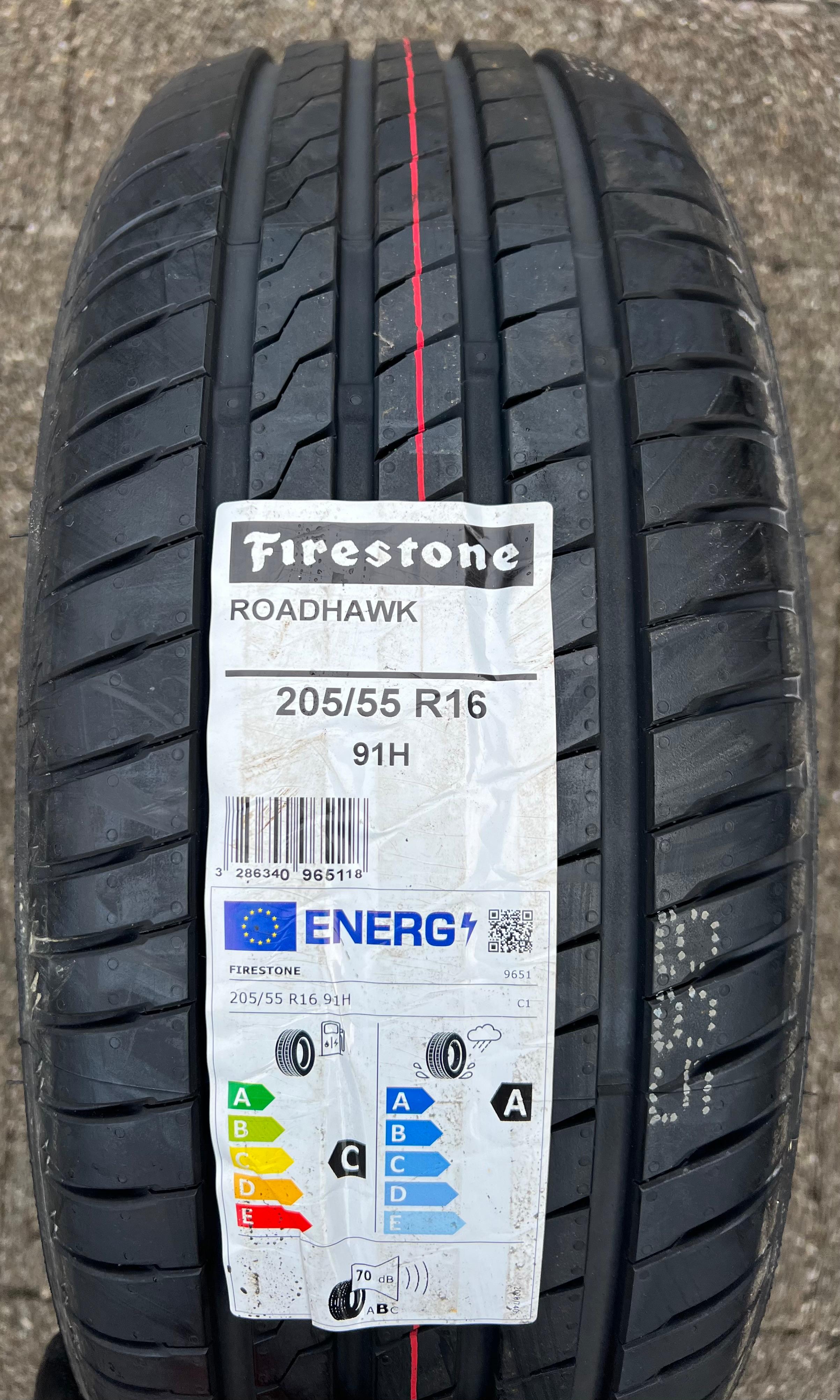1 x 205/55R16 91H Sommerreifen Firestone Roadhawk NEU 2023