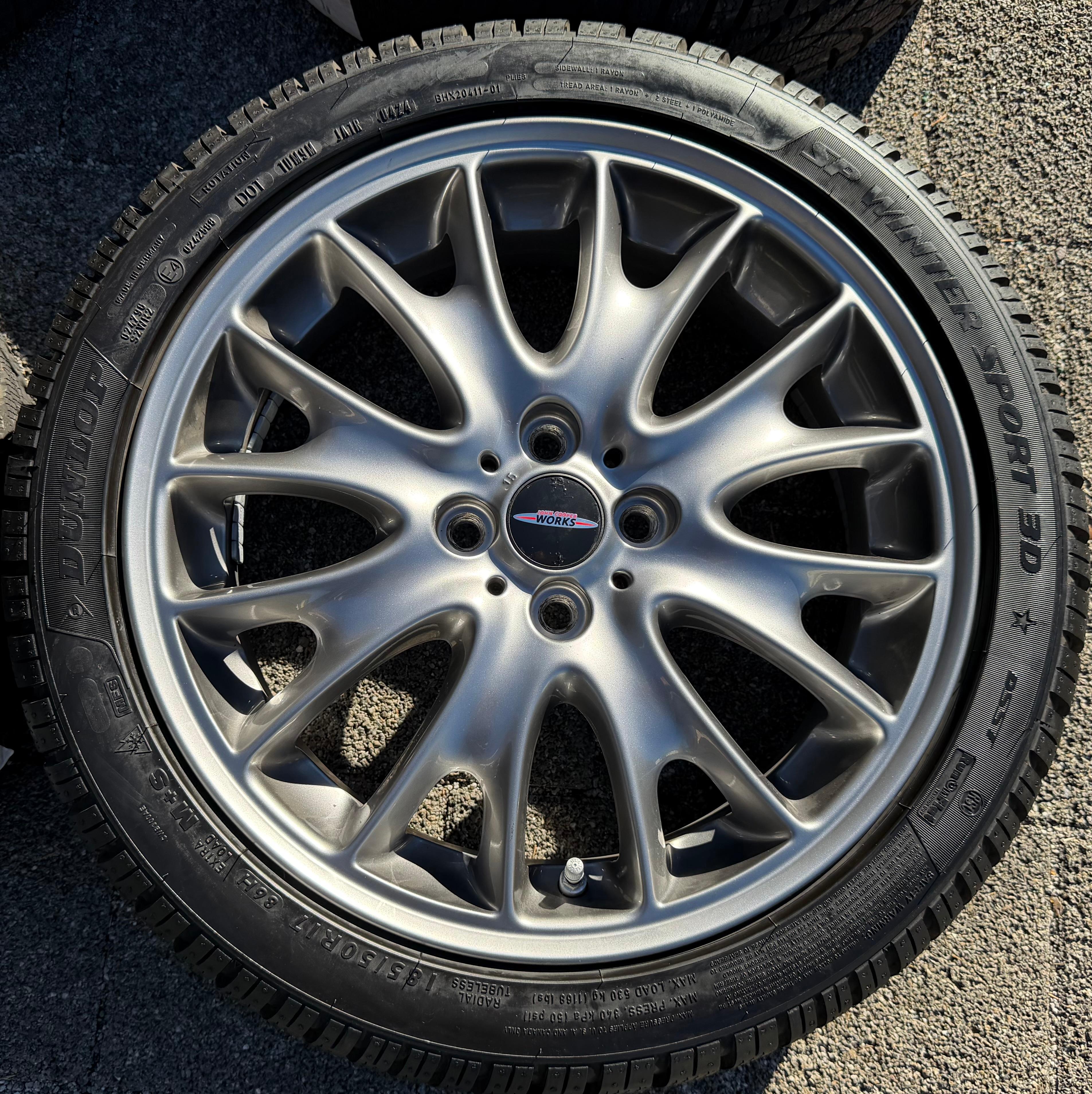 4 ruedas de invierno de aleación originales de 17" para Mini R55 R56 R57 R58 185/50R17 86H 6786220 2024 Dunlop