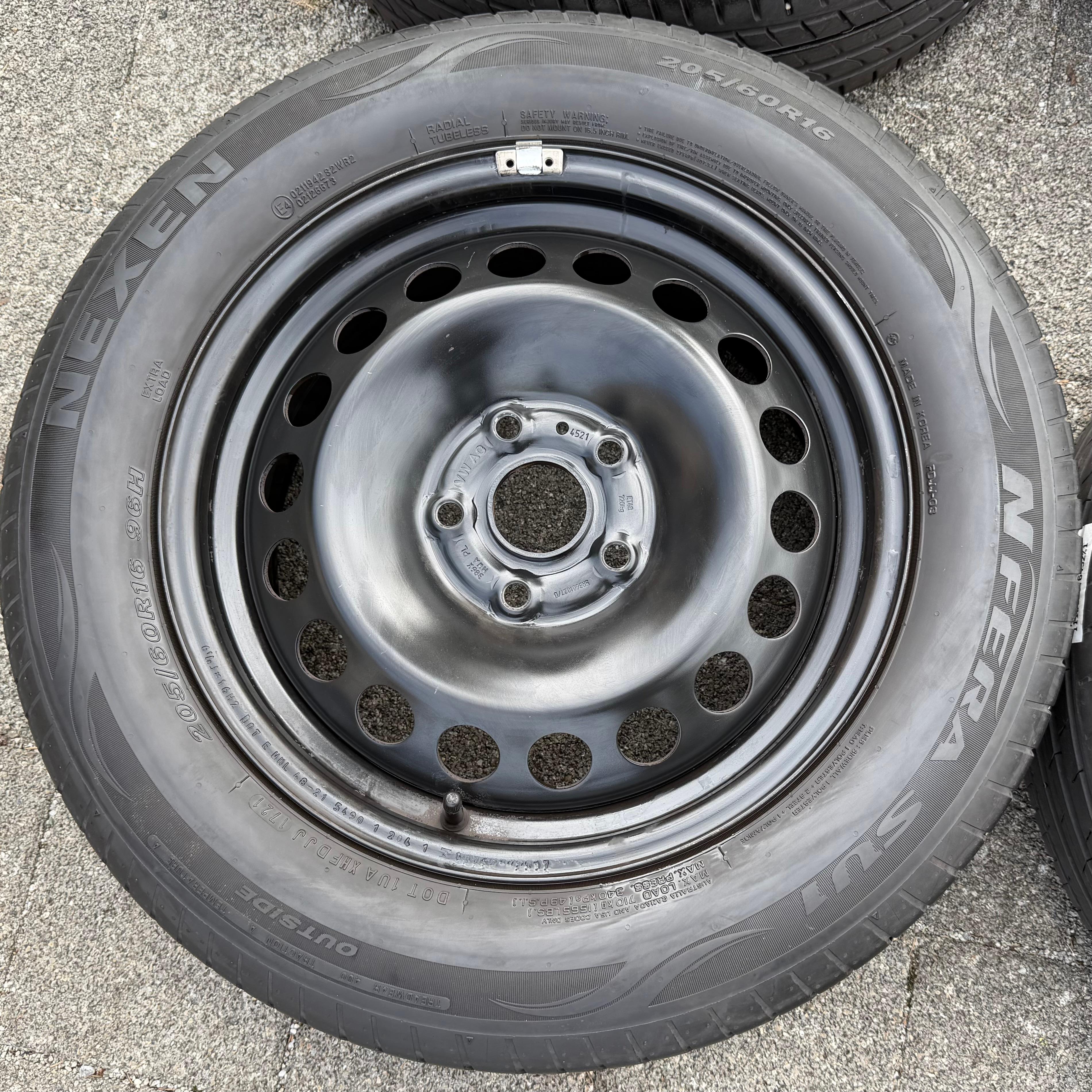 4 ORIGINAL STAHLFELGEN 16" FELGEN VW CADDY V SK 6,5x16 ET48 5x112 FREIHAUS