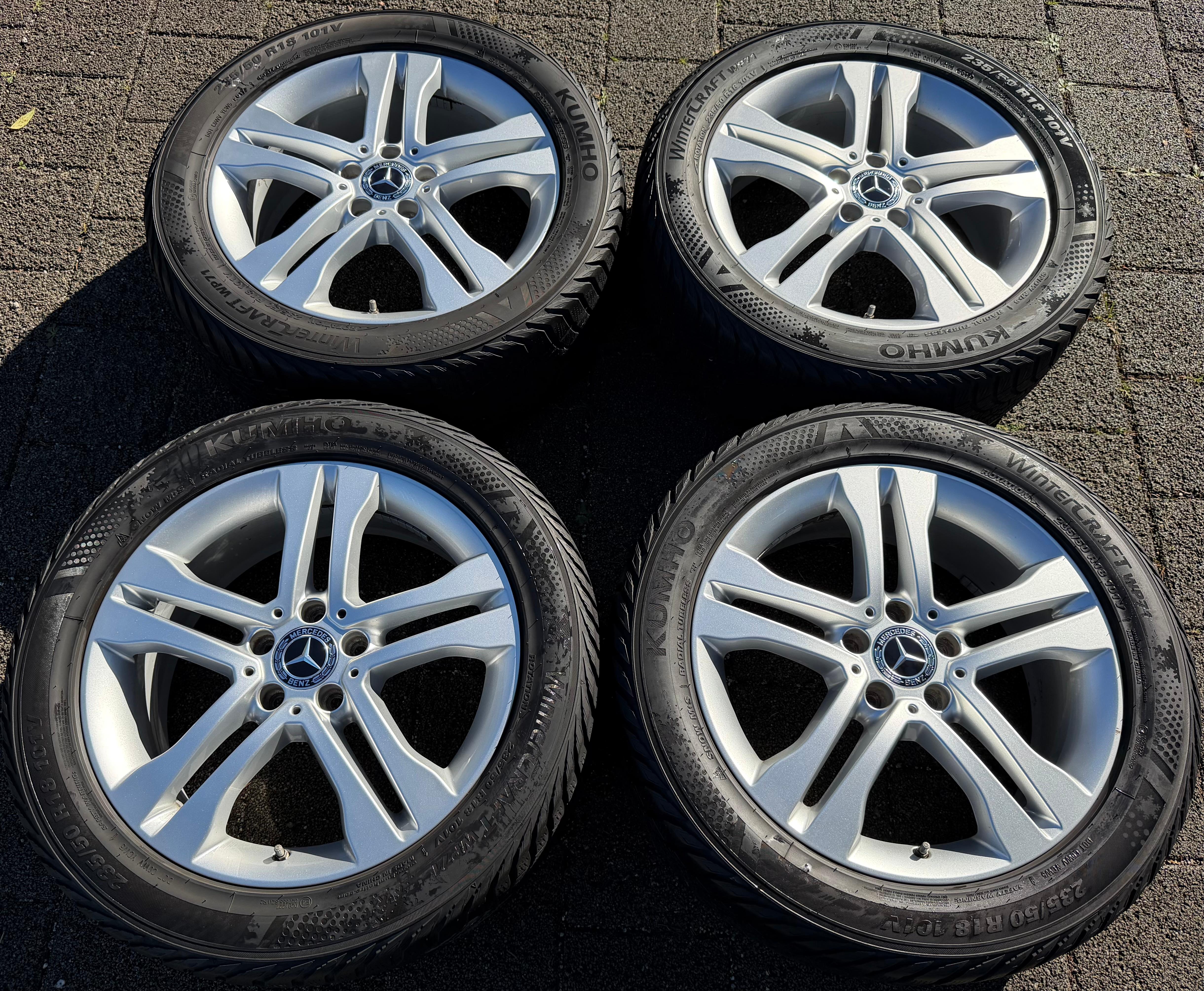 4 ORIGINAL 18" ALUFELGEN MERCEDES GLA X156 A1564010102 7x18 ET46 RDKS