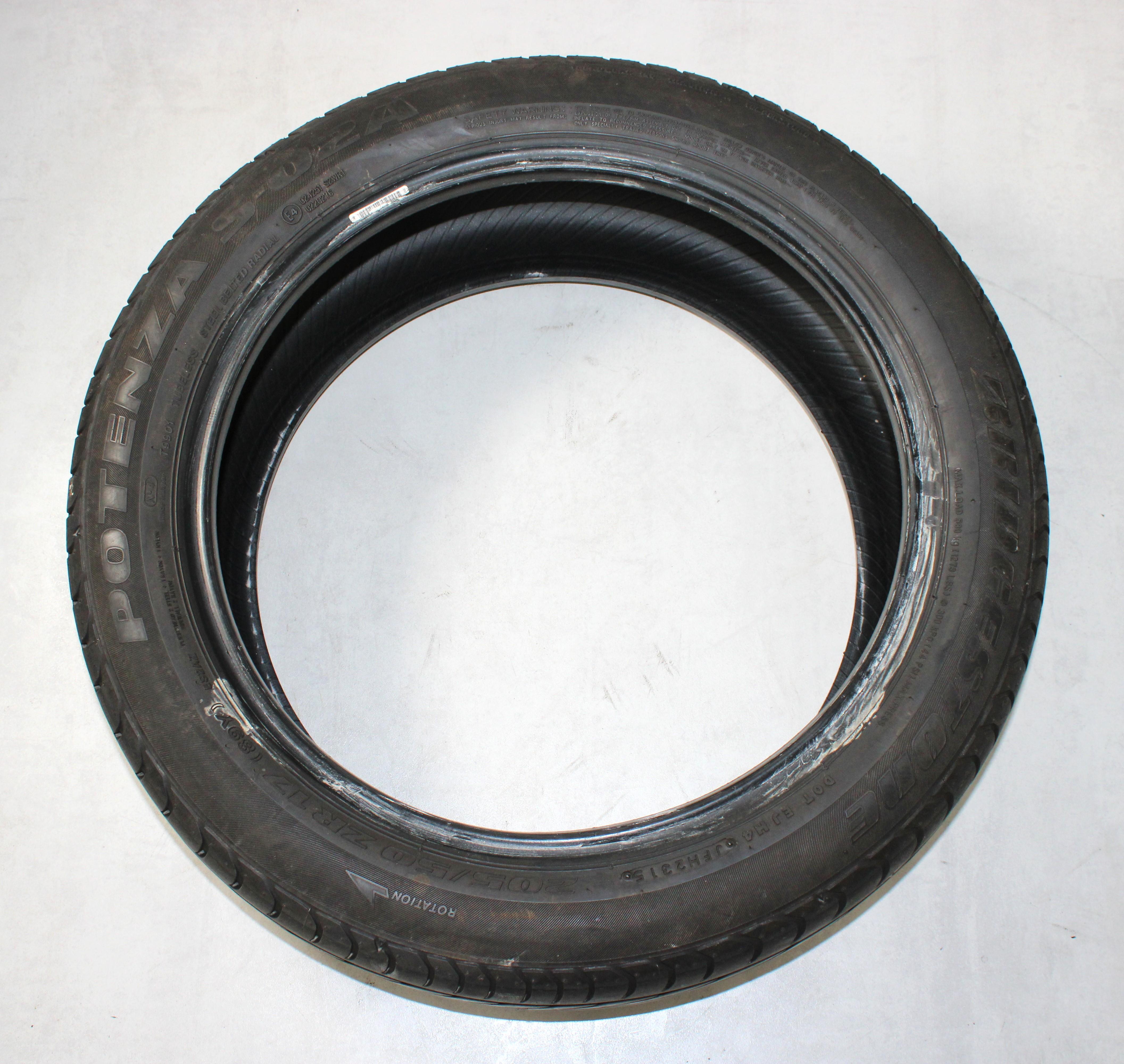 2 x 205/50R17 88Y Sommerreifen Bridgestone Potenza S-02A N4 6,5-7mm 2015