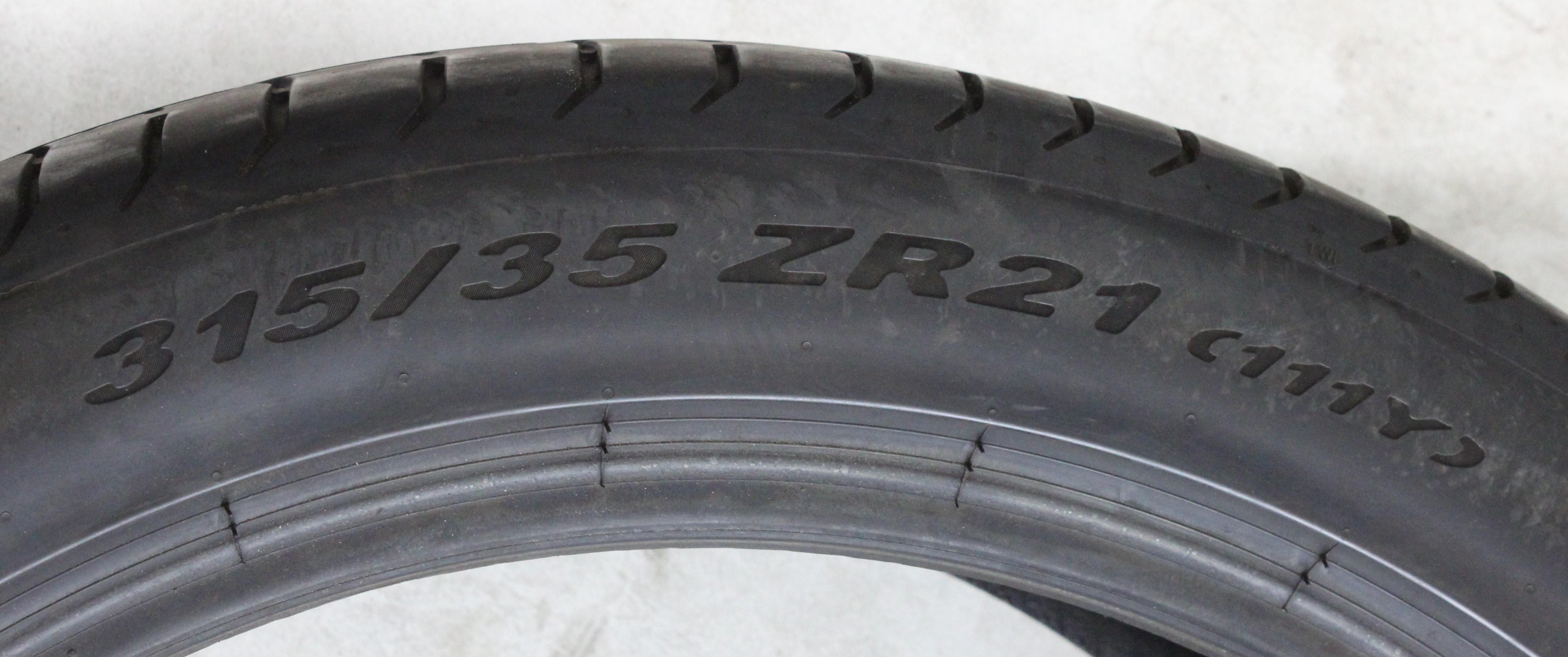 2 x 315/35R21 111Y Sommerreifen Pirelli Pzero N0 5,5-6mm 2020