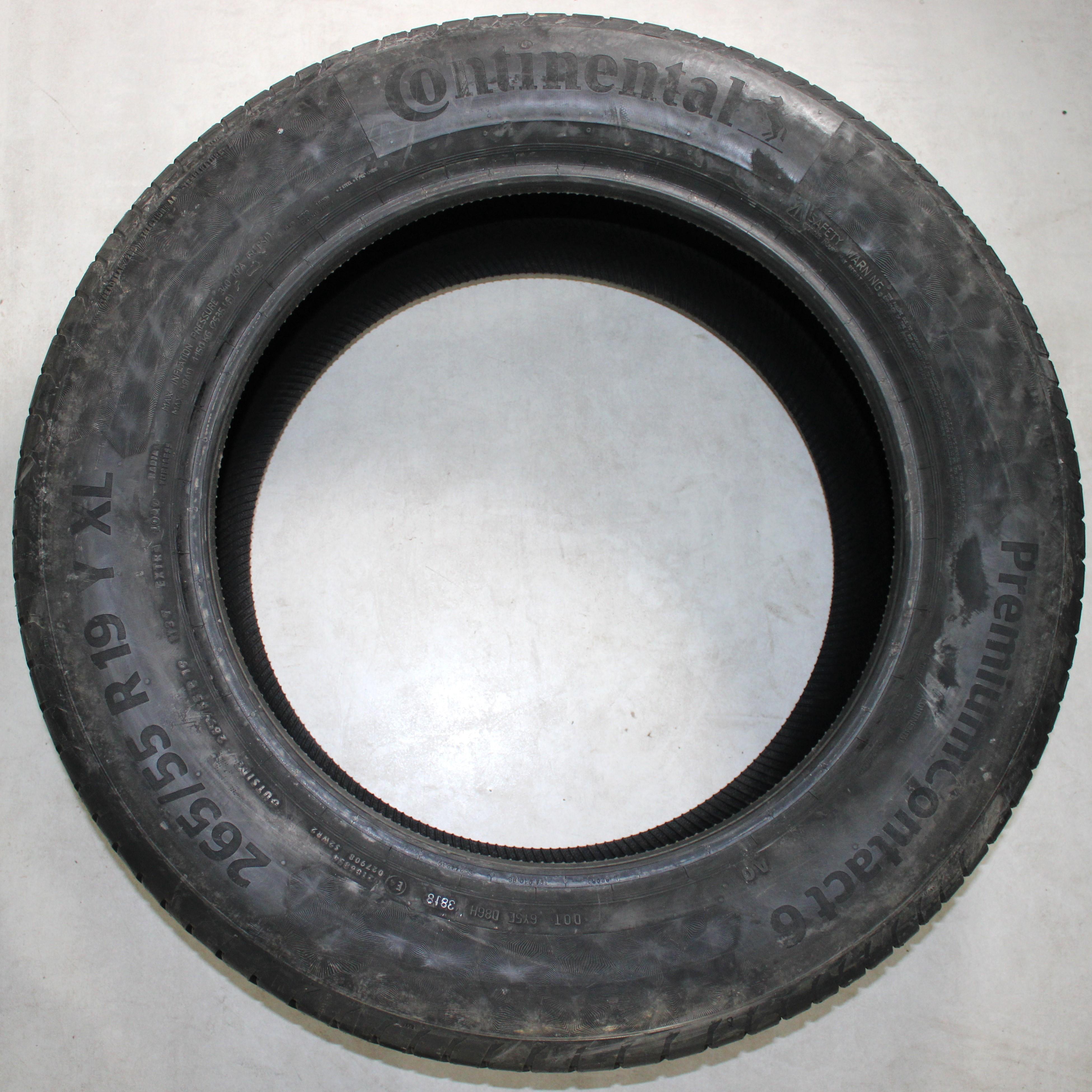 2 x 265/55R19 113Y Sommerreifen Continental Premium Contact 6 Volles Profil 2018 FREIHAUS