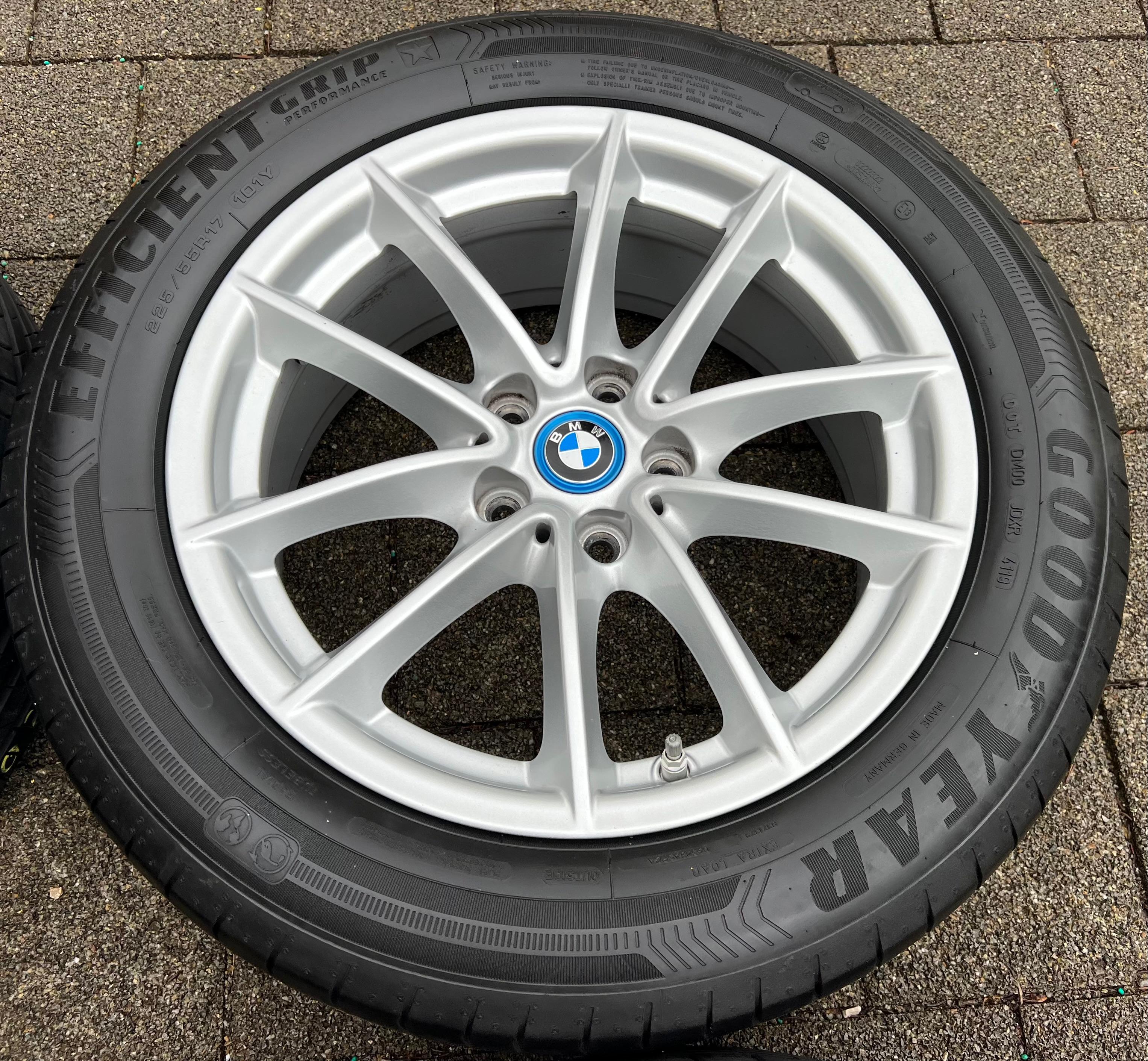4 LLANTAS DE VERANO ORIGINALES DE ALUMINIO 17" BMW SERIE 5 G30 G31 225/55R17 101Y GOODYEAR RDKS