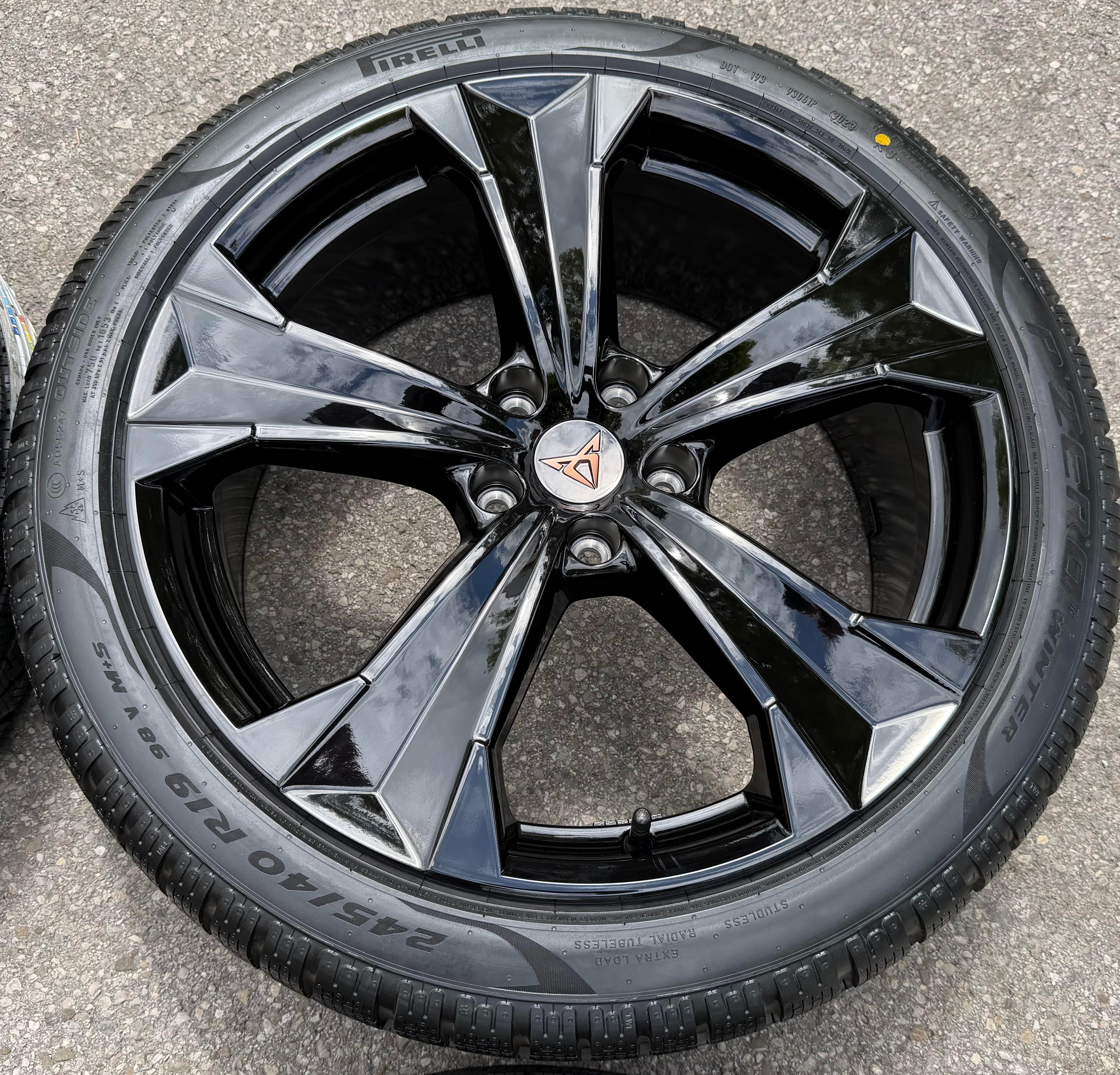 4 ORIGINAL 19" ALU WINTERRÄDER SEAT ATECA CUPRA HK7 575601025T 245/40R19 98V