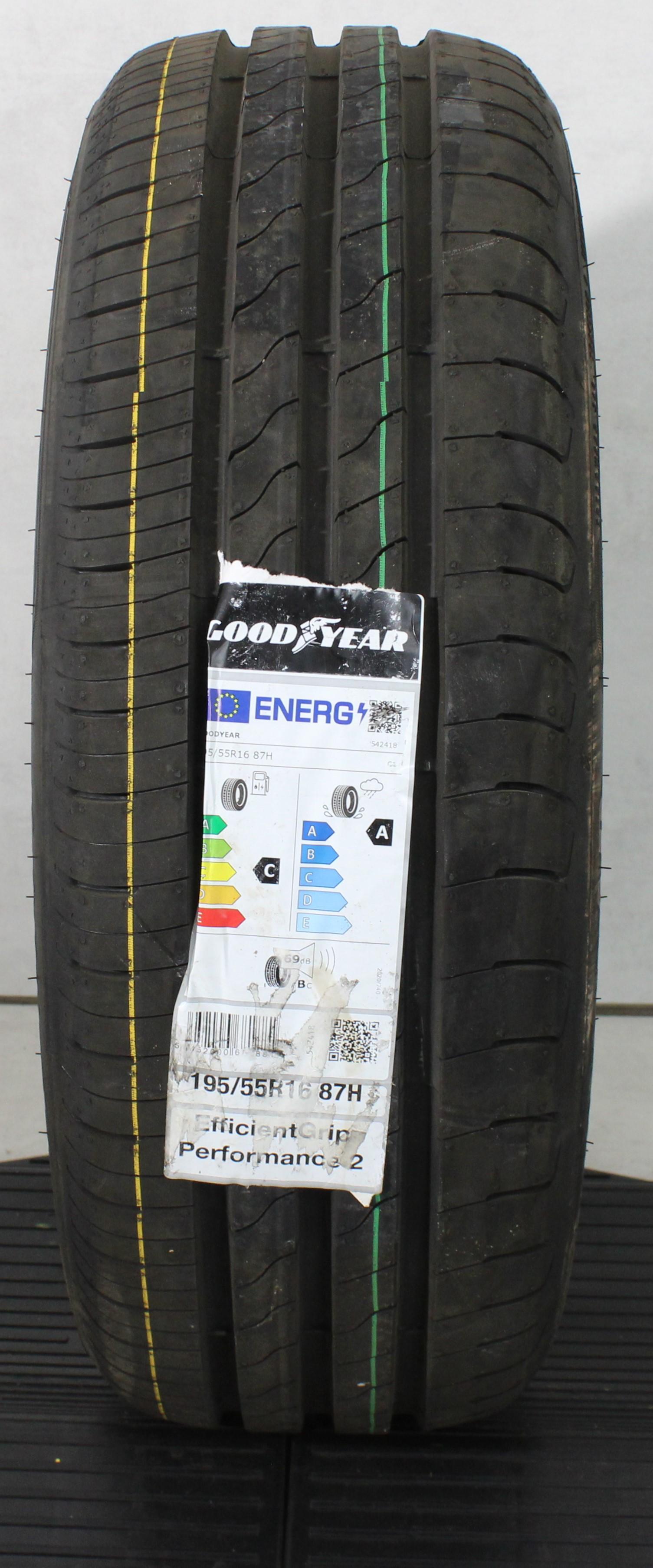 1 x 195/55R16 87H Sommerreifen Goodyear Efficient Grip Performance 2 2023 NEU