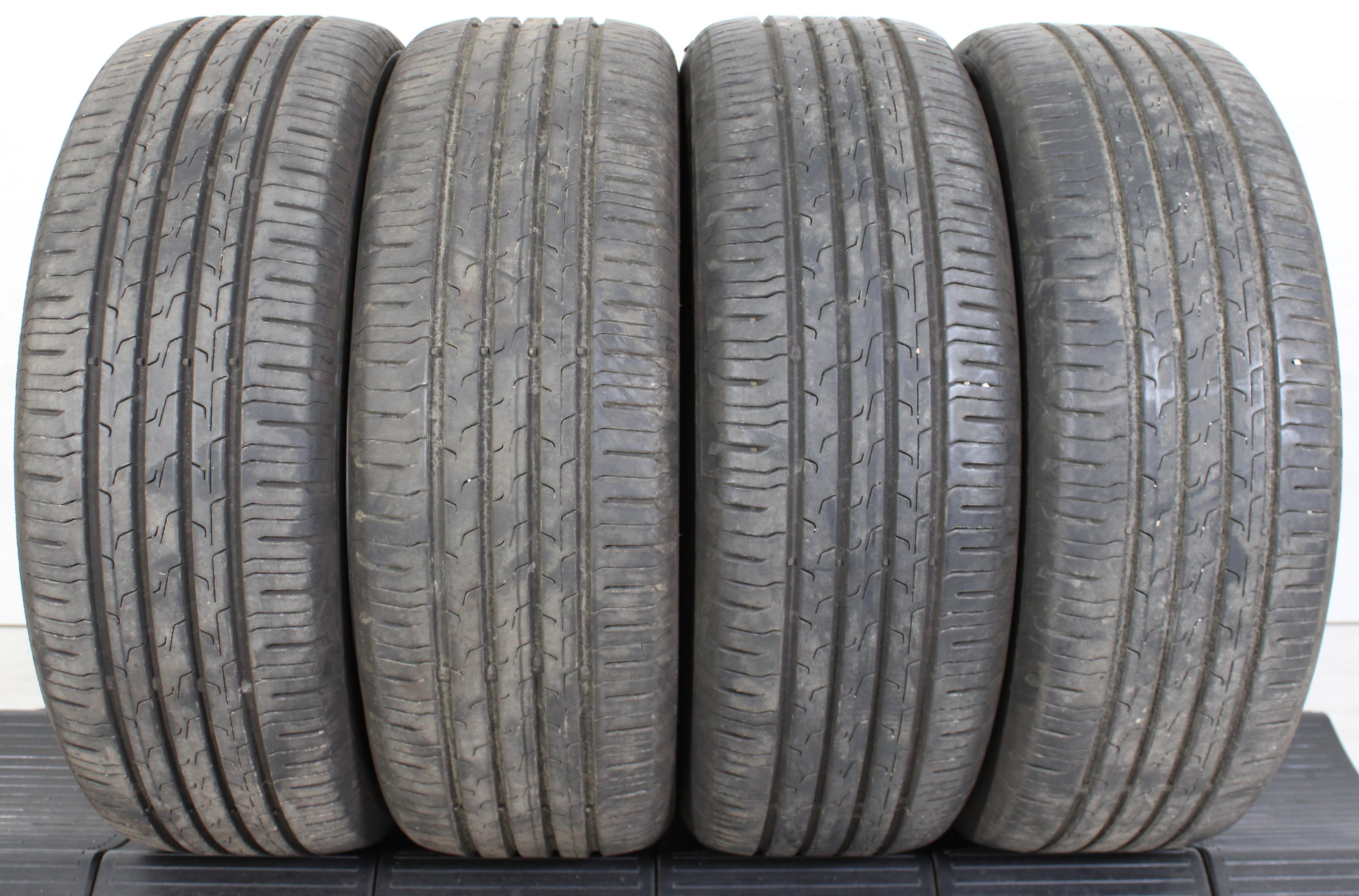 4 x 195/55R16 87H Sommerreifen Continental  Eco Contact 6 5,5-6mm 2x2019/1x2020/1x2021