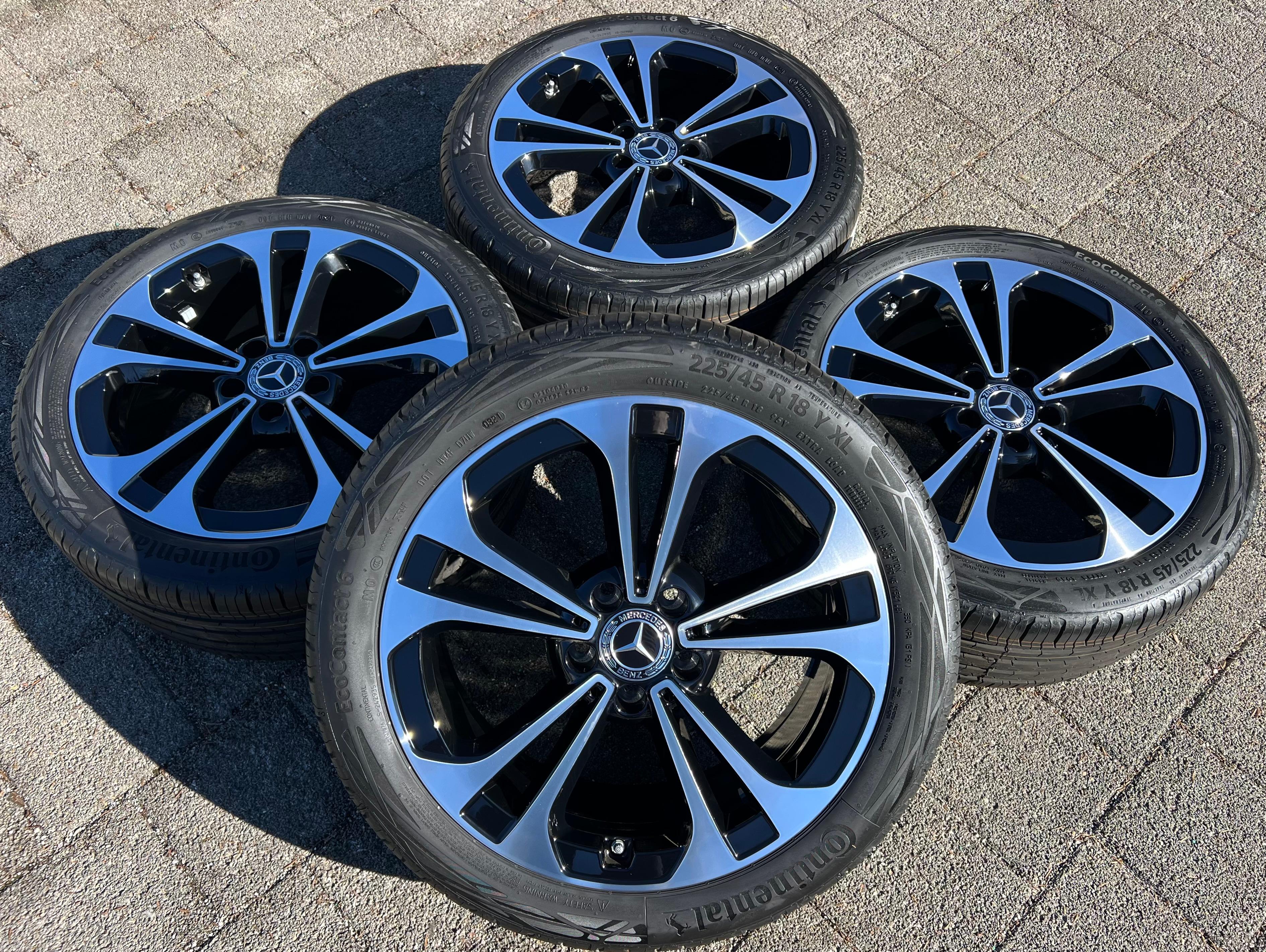 4 ORIGINAL 18" ALU SOMMERRÄDER MERCEDES C-KLASSE W206 A2064016200 NEU FREIHAUS