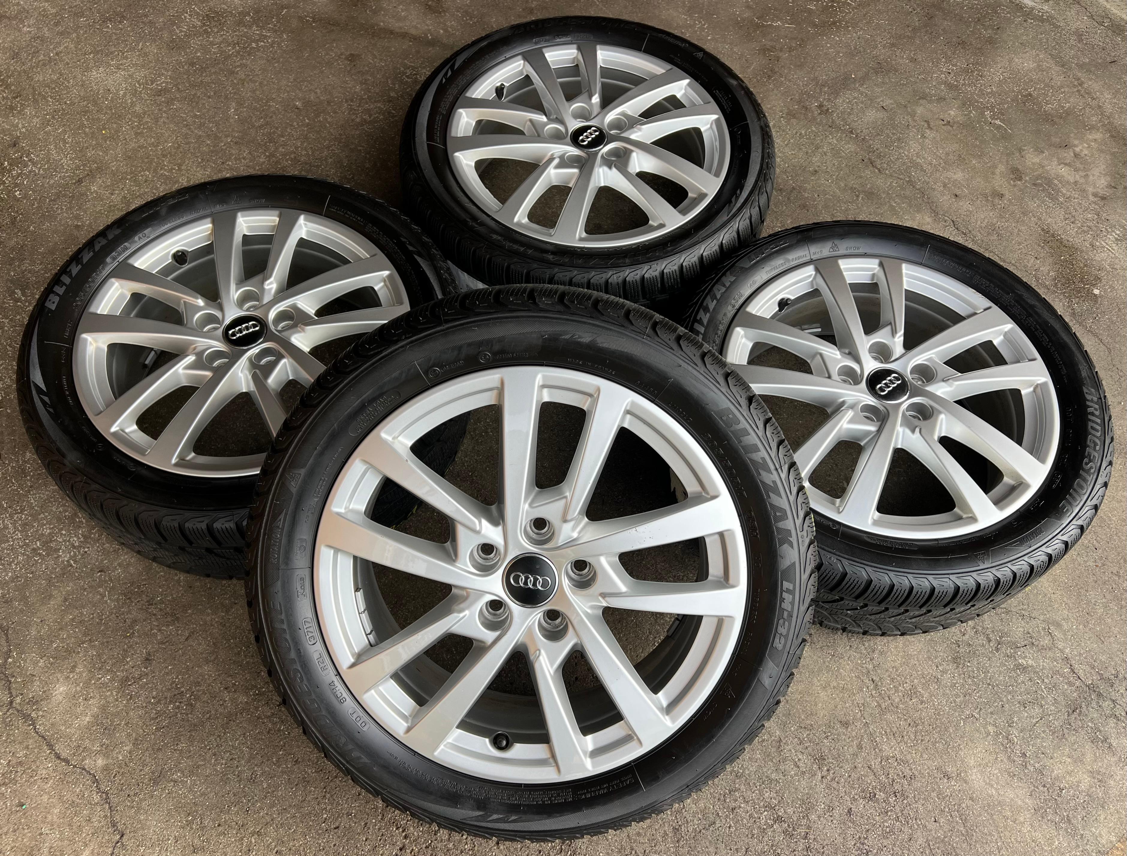 4 ORIGINELE 17" ALUMINIUM WINTERWIELEN AUDI A3 S3 8V 8V0601025DH 205/50R17 93H GRATIS LEVERING