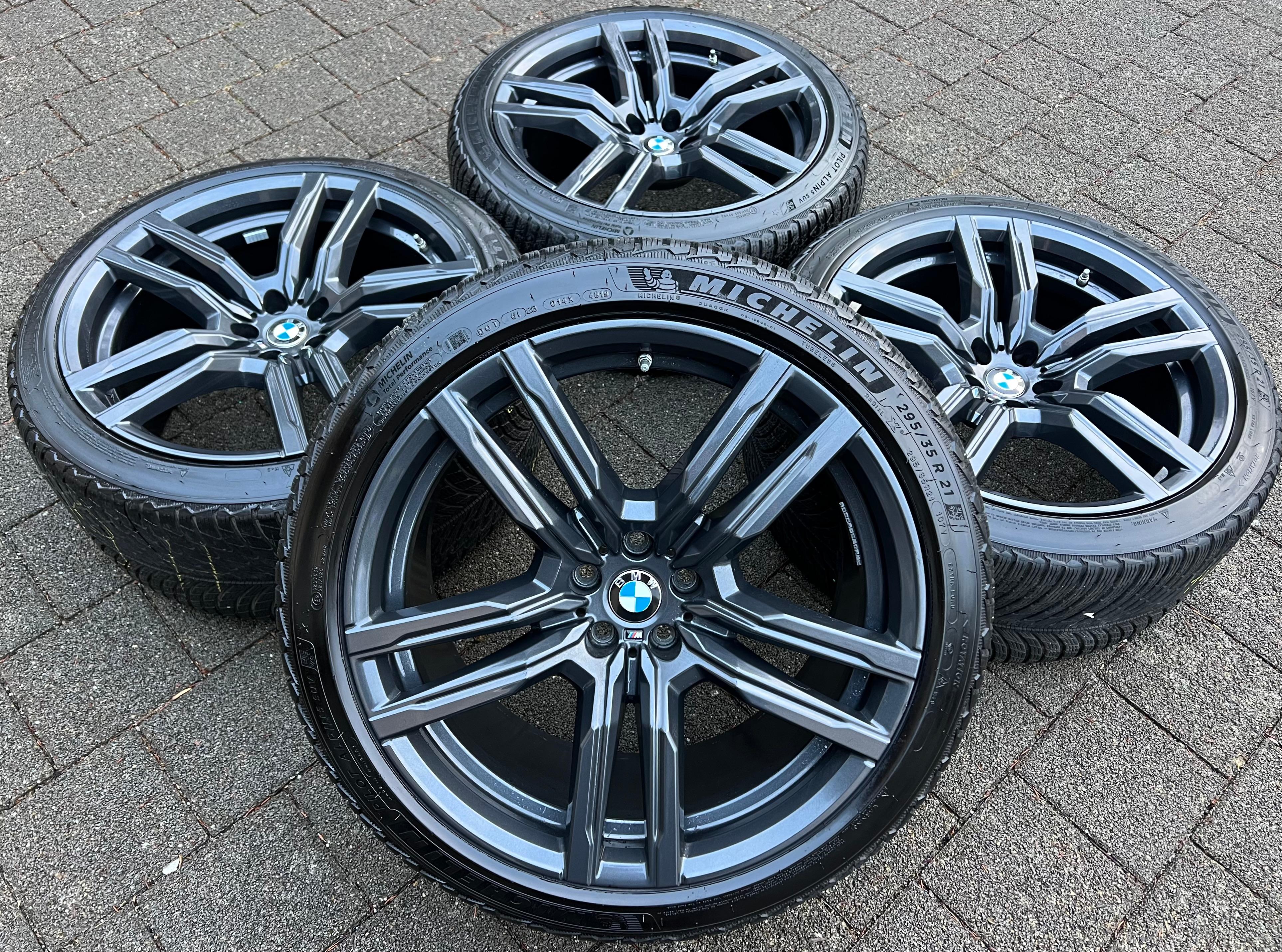 4 ORIGINAL 21" ALU WINTERRÄDER BMW X5M F95 X6M F96 STYLING M808 295/35R21 107V FREIHAUS