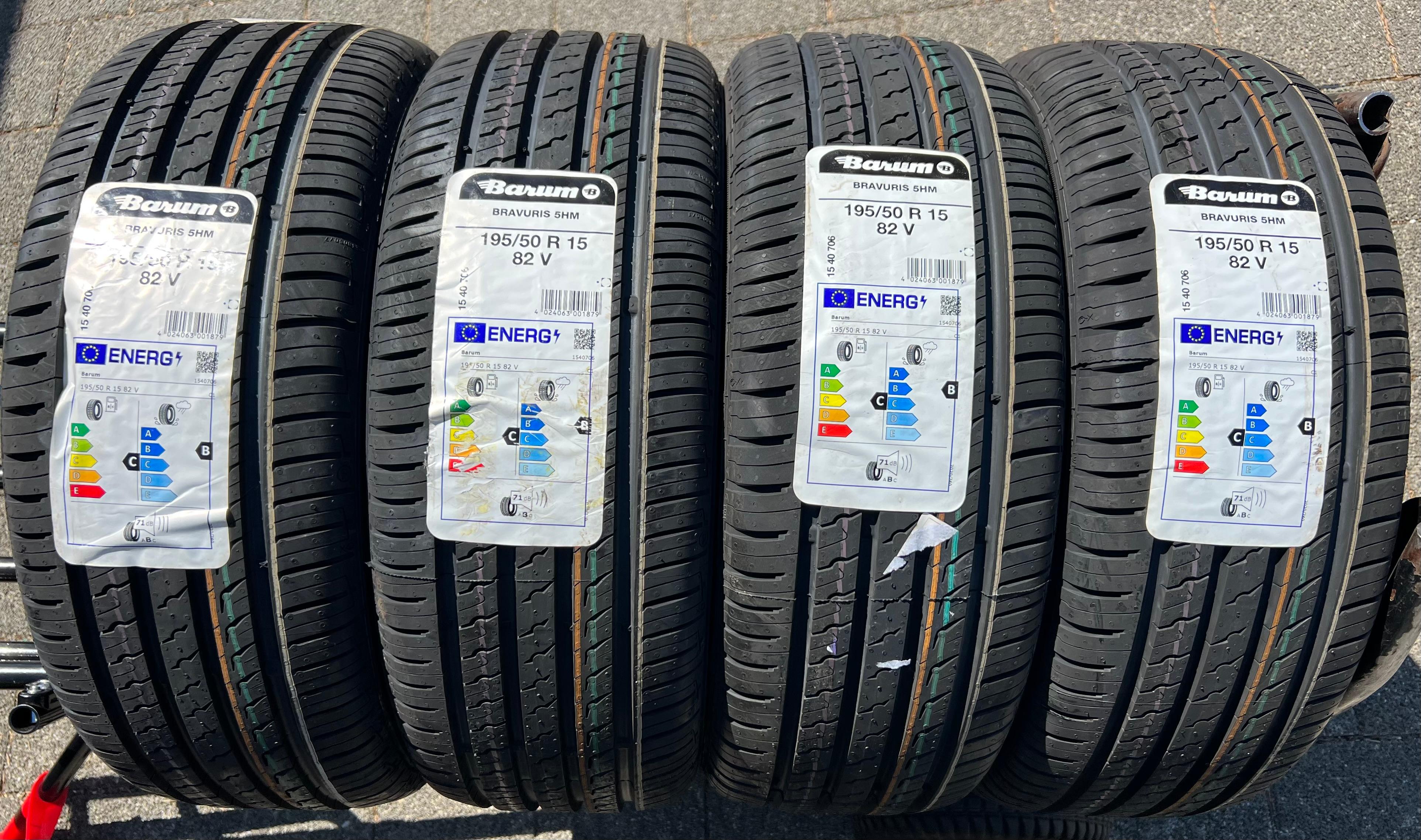 4 x 195/50R15 82V Neumáticos de verano Barum Bravuris 5HM 2022 NUEVO Entrega gratuita
