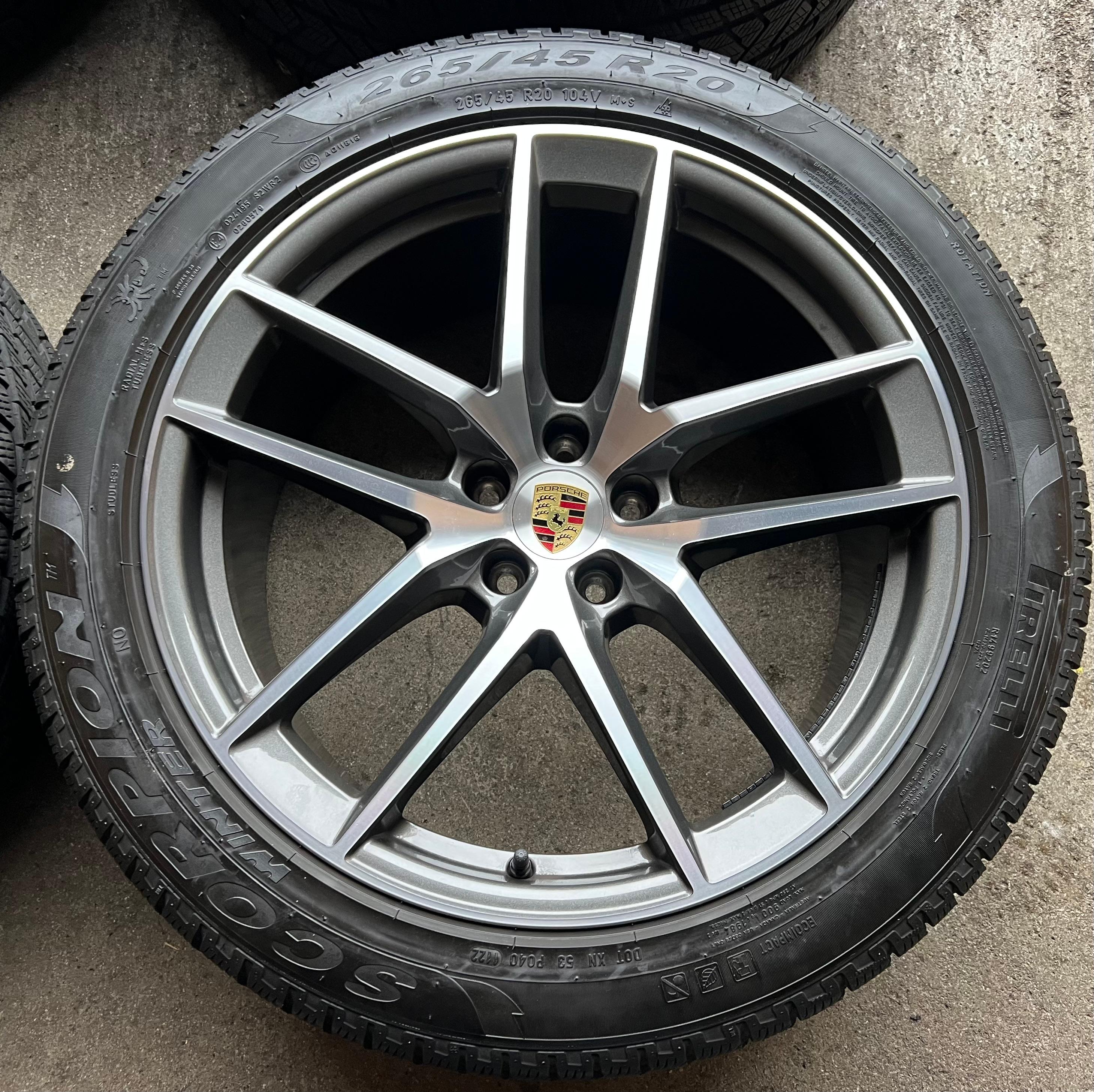 4 ORIGINAL 20" ALU WINTERRÄDER PORSCHE MACAN 265/45R20 104V 295/40R20 106V RDKS