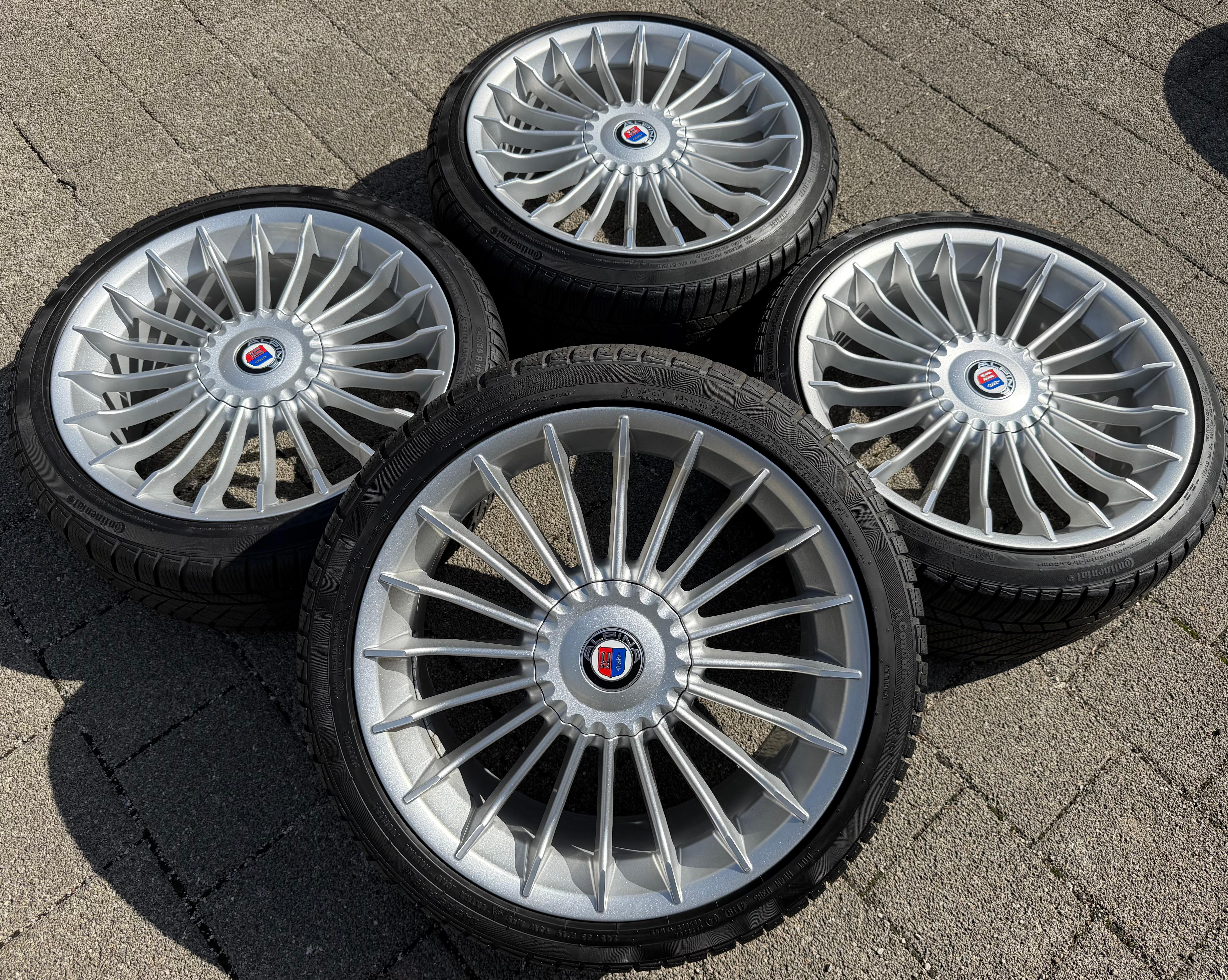 4 ORIGINAL 19" ALU WINTERRÄDER BMW ALPINA 3ER REIHE F30 F31 D3 4ER F32 F33 D4