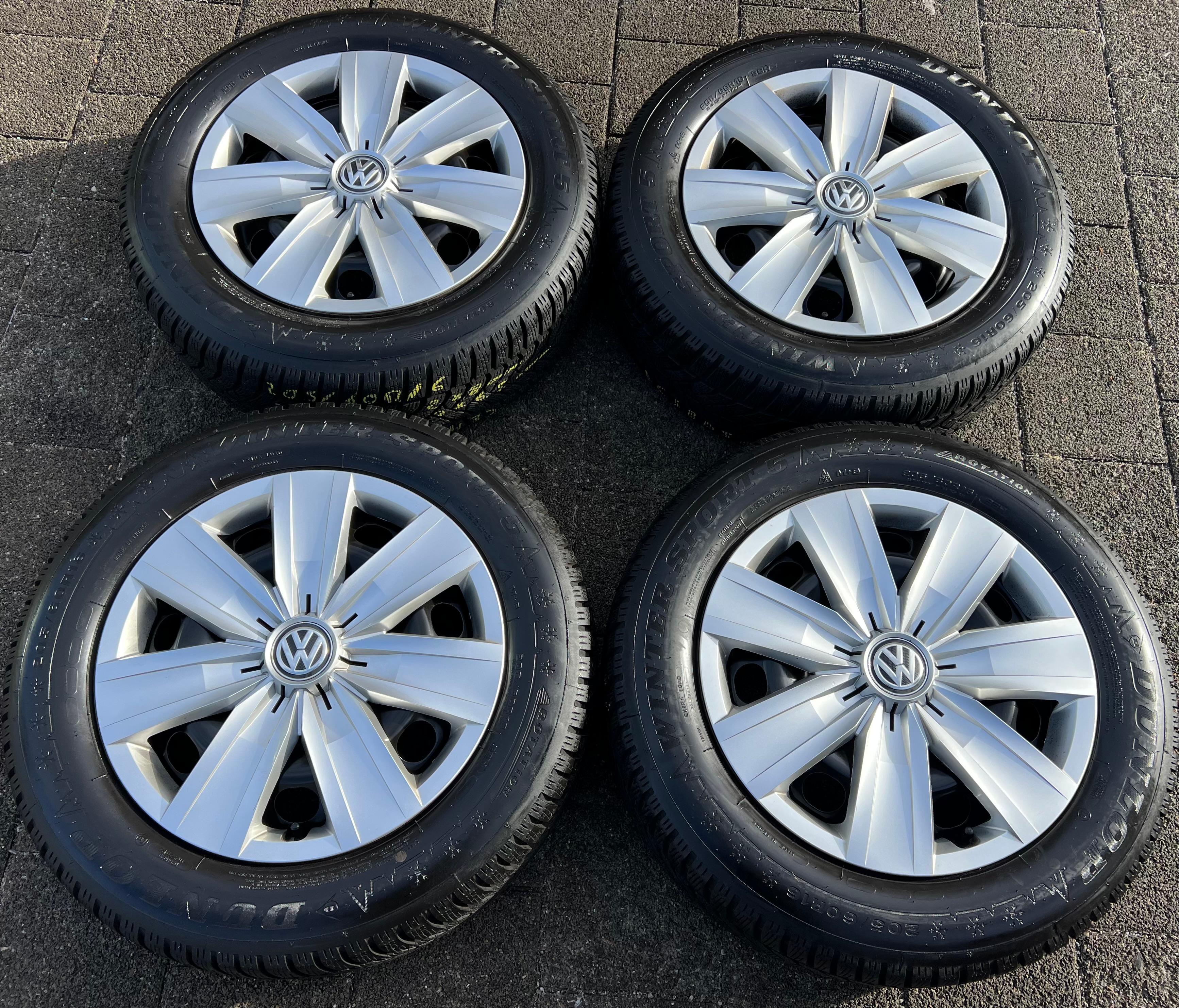 4 WINTERWIELEN AUDI Q2 GA VW T-ROC A11 205/60R16 96H DUNLOP 2019 TOP 5Q0601027AM GRATIS LEVERING
