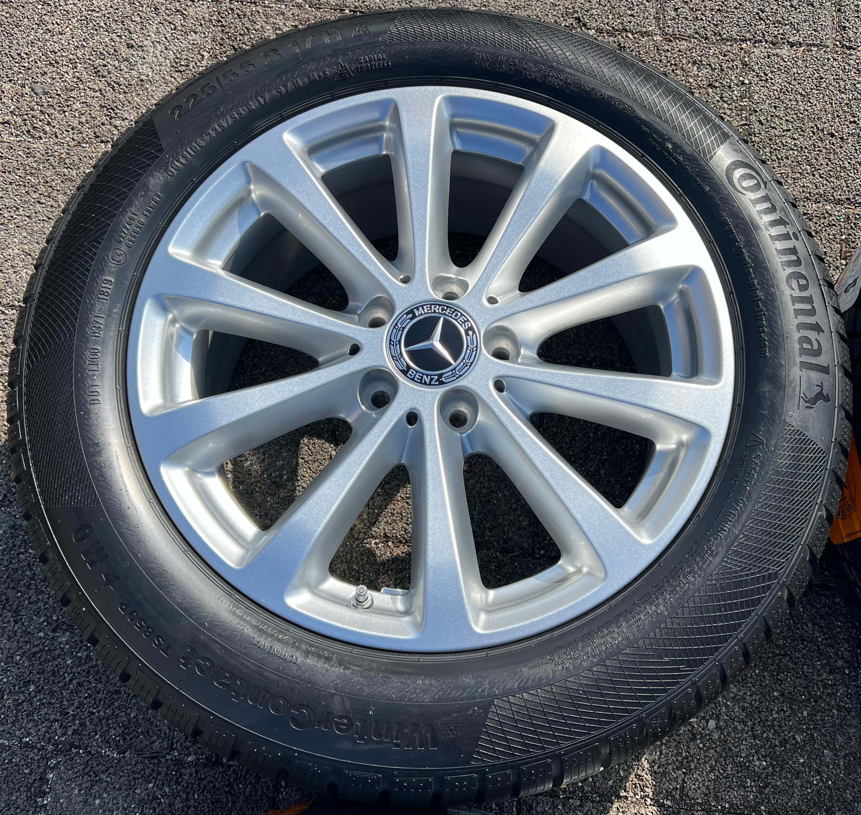 4 ORIGINAL 17" ALU WINTERRÄDER MERCEDES E-KLASSE W213 A2134011300 225/55R17 97H