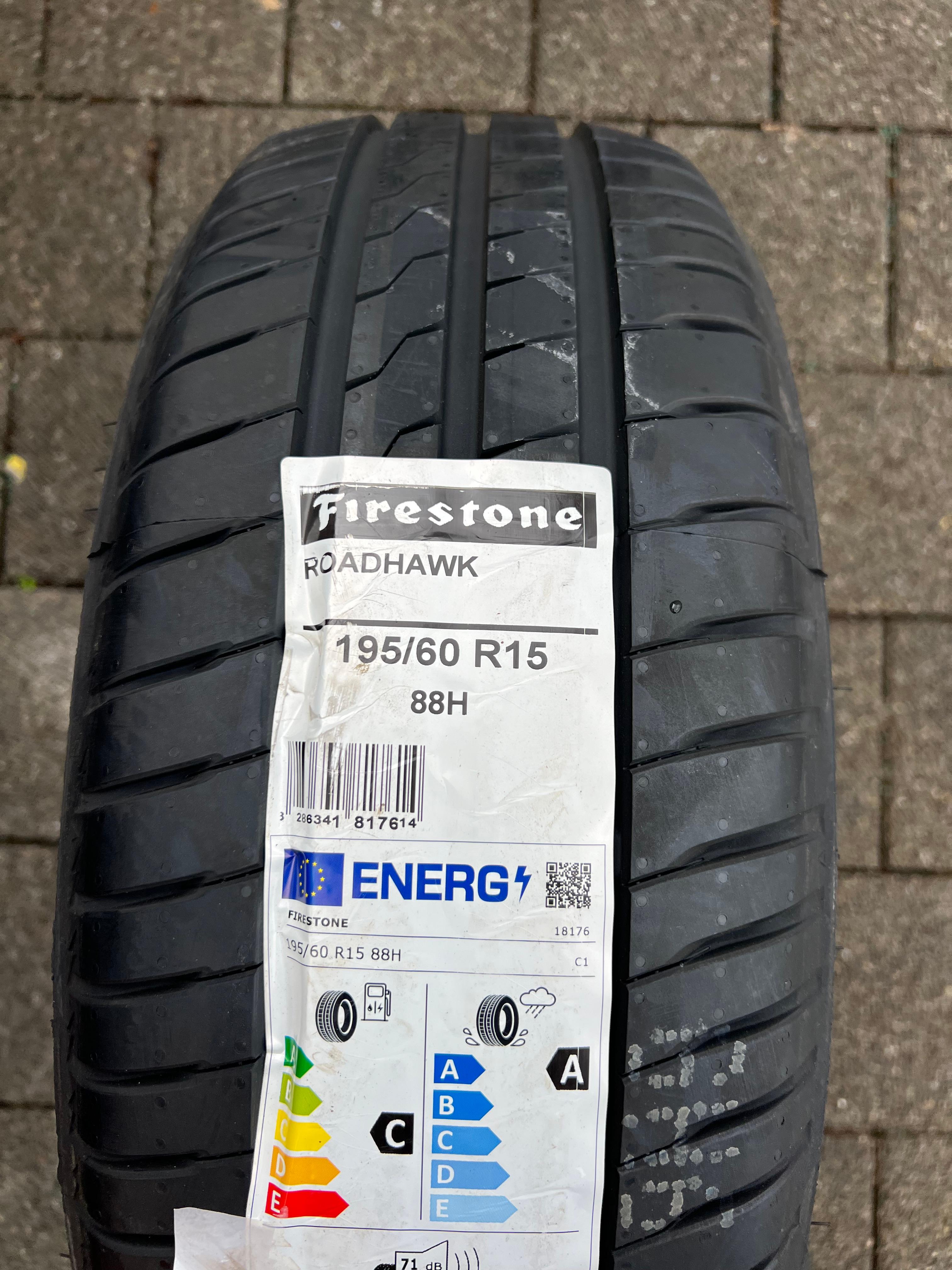 1 x 195/60R15 88H pneu été Firestone Roadhawk NEUF 2022 livraison gratuite