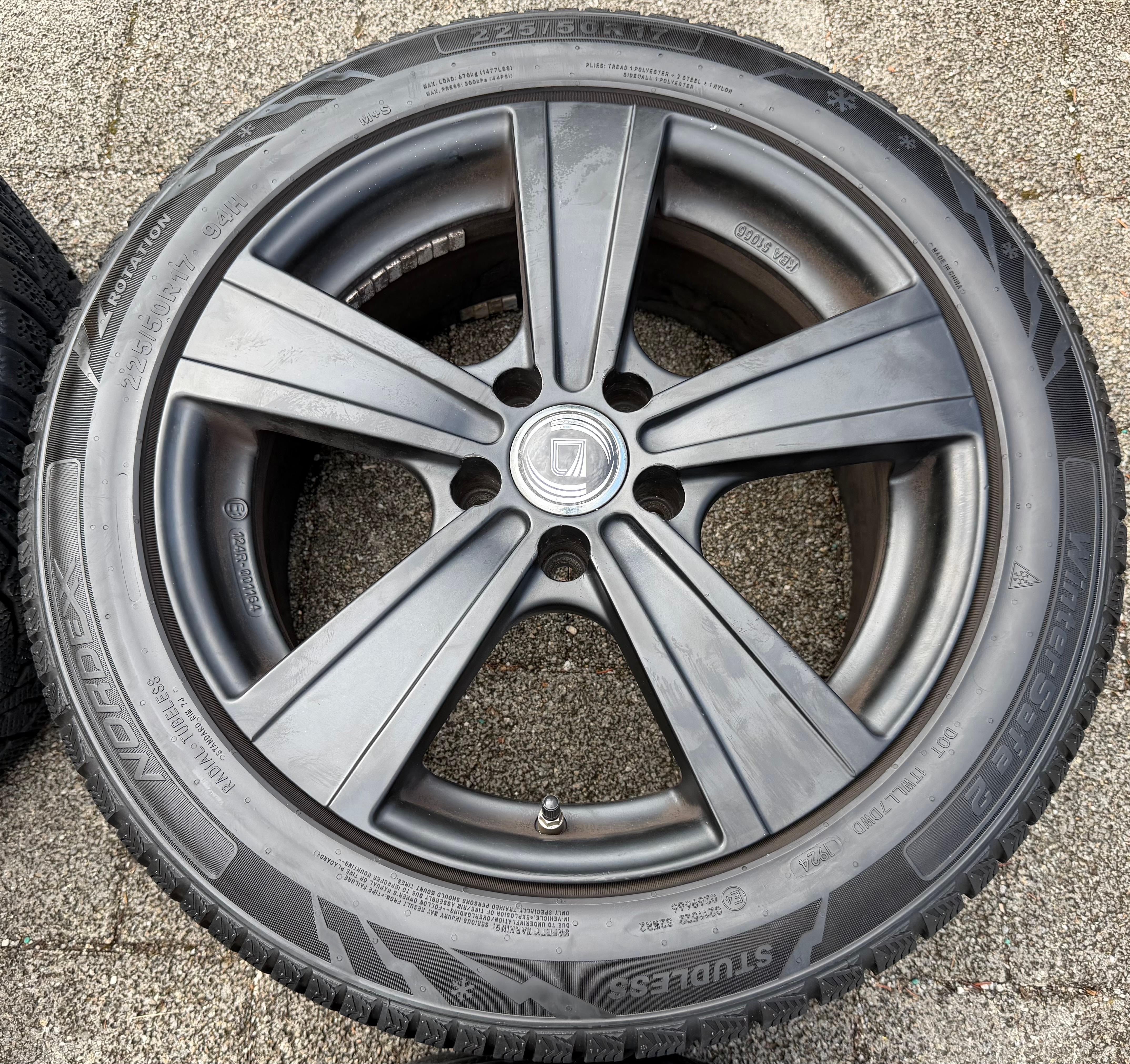 4 cerchi in lega da 17" per Audi A4, A5, A6, Q5 e Mercedes Classe E W212, W213, 7,5x17 ET37