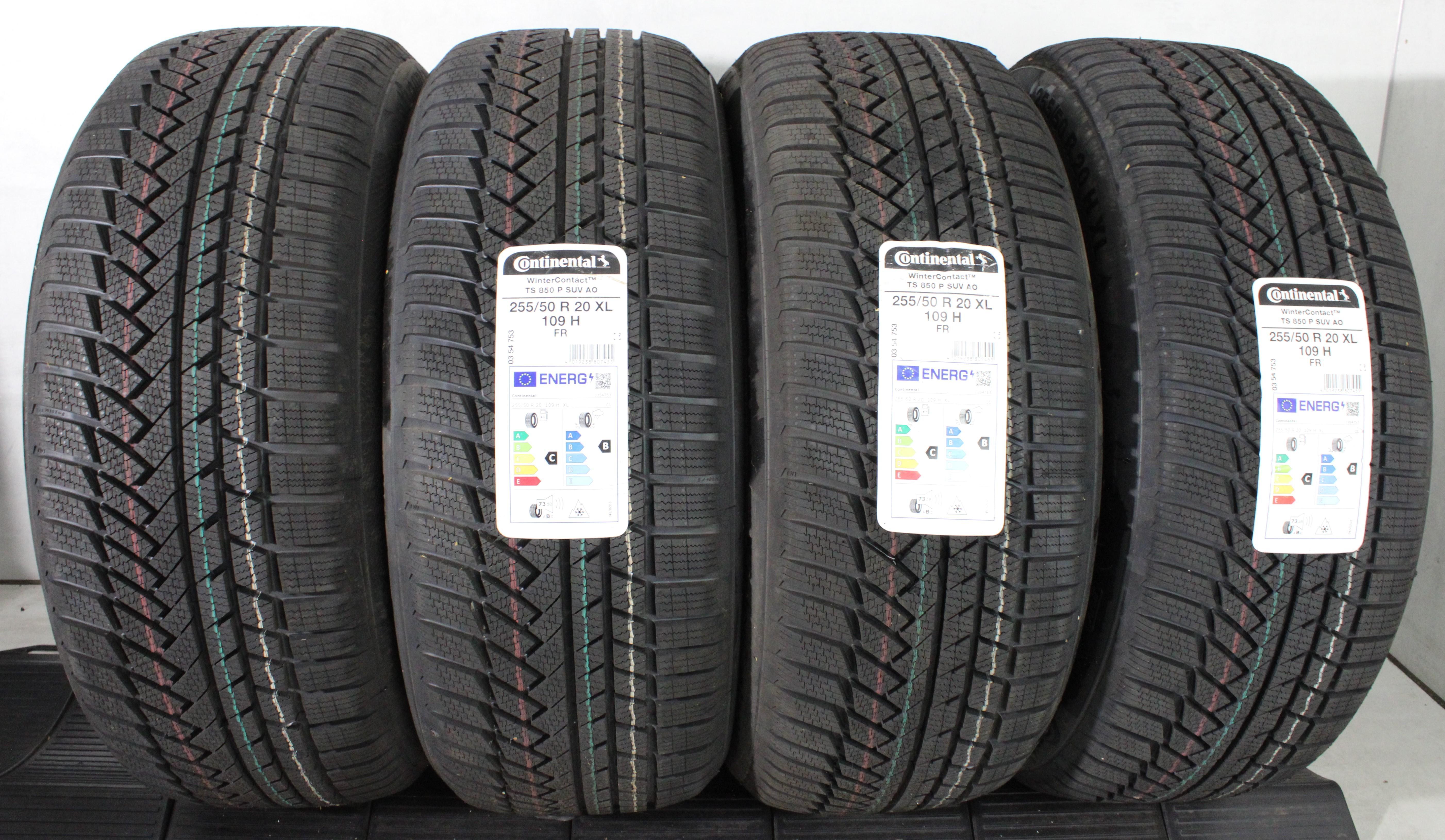 4 x 255/50R20 109H Winterreifen Continental Winter Contact TS850P AO NEU 2022