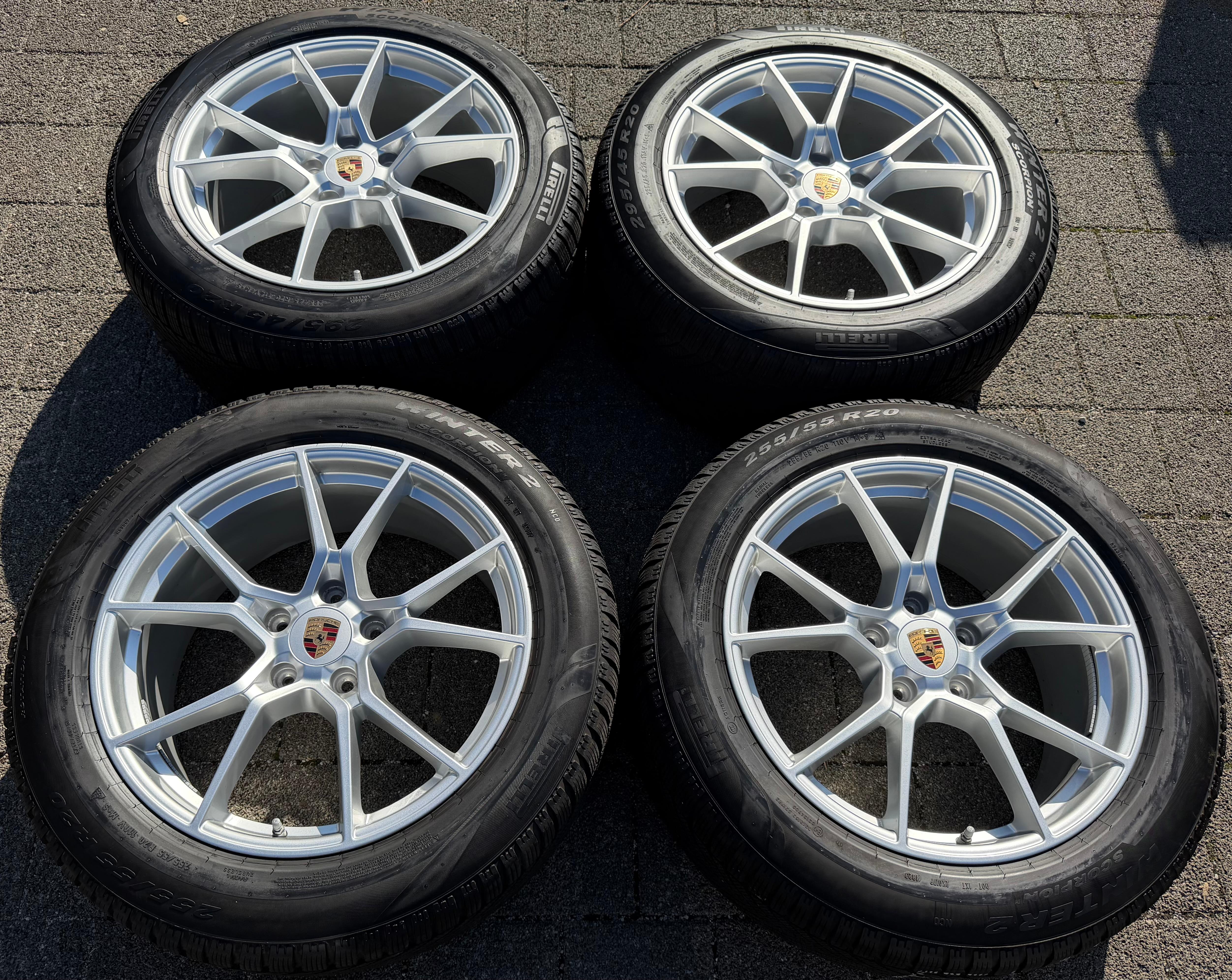4 Original 20" Alu Winterräder Porsche Cayenne II E3 9YA 9Y0601025CB 9Y0601025CC