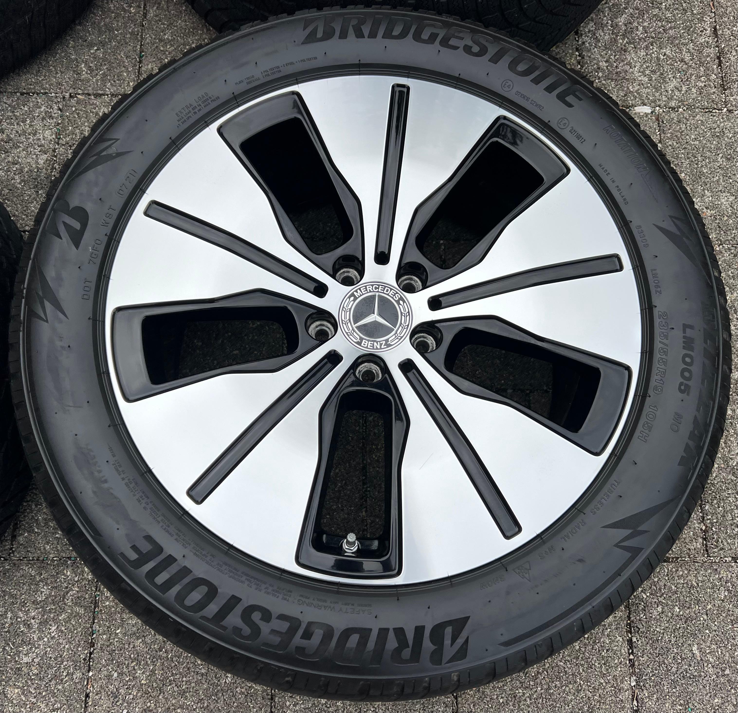 4 CERCHI IN LEGA ORIGINALI DA 19" MERCEDES BENZ EQC 293 A2934010100 RDKS 7,5x19 ET34