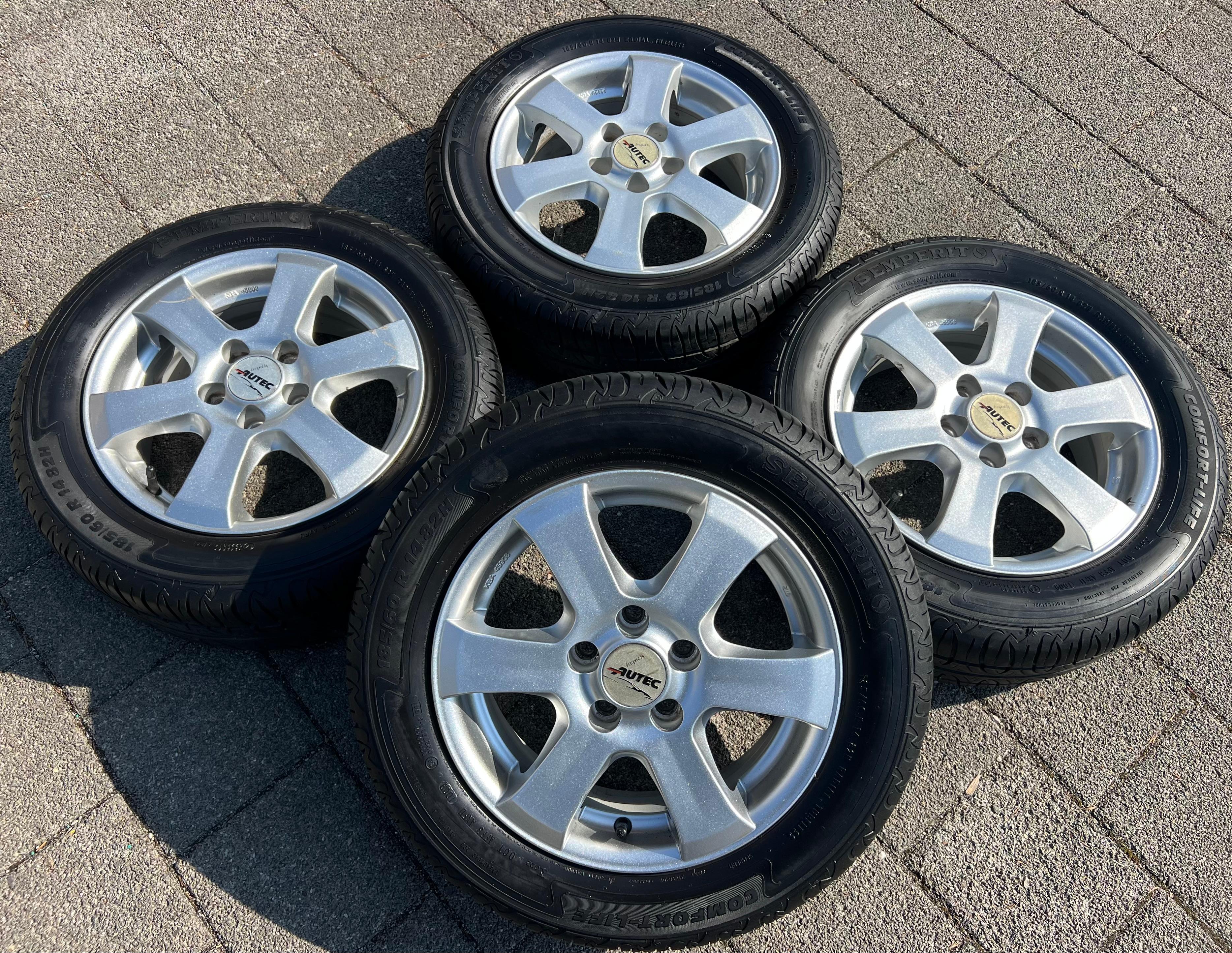 4 14" Alu Sommerräder Seat Ibiza III 6L1 Skoda Fabia I 6Y2 Fabia II 542 Roomster 5J7 Roomster Praktik 5J VW Polo 9A, 9N 2009