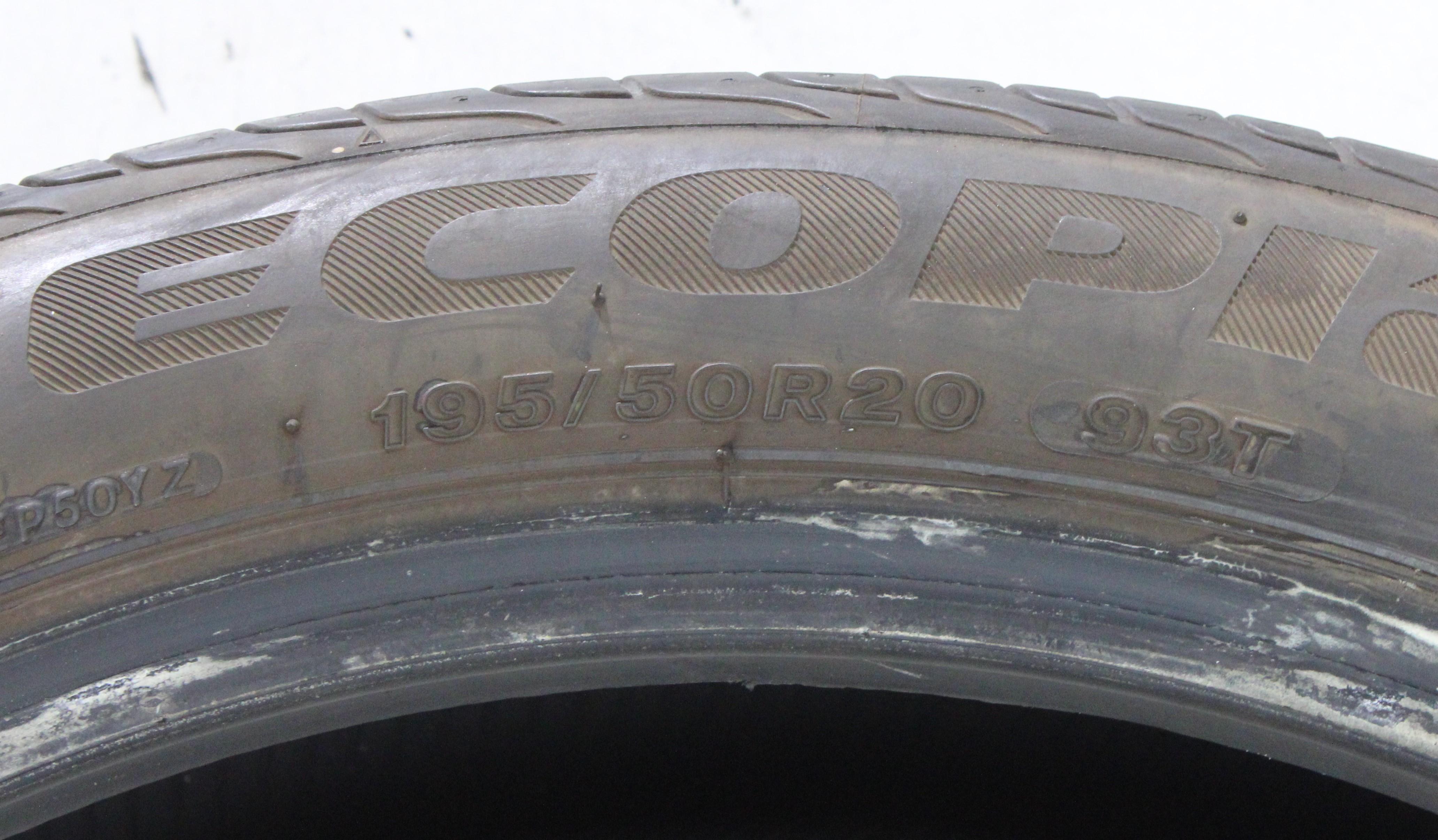 1 x 195/50R20 93T Sommerreifen Bridgestone Ecopia EP500* 4,5-mm 2020
