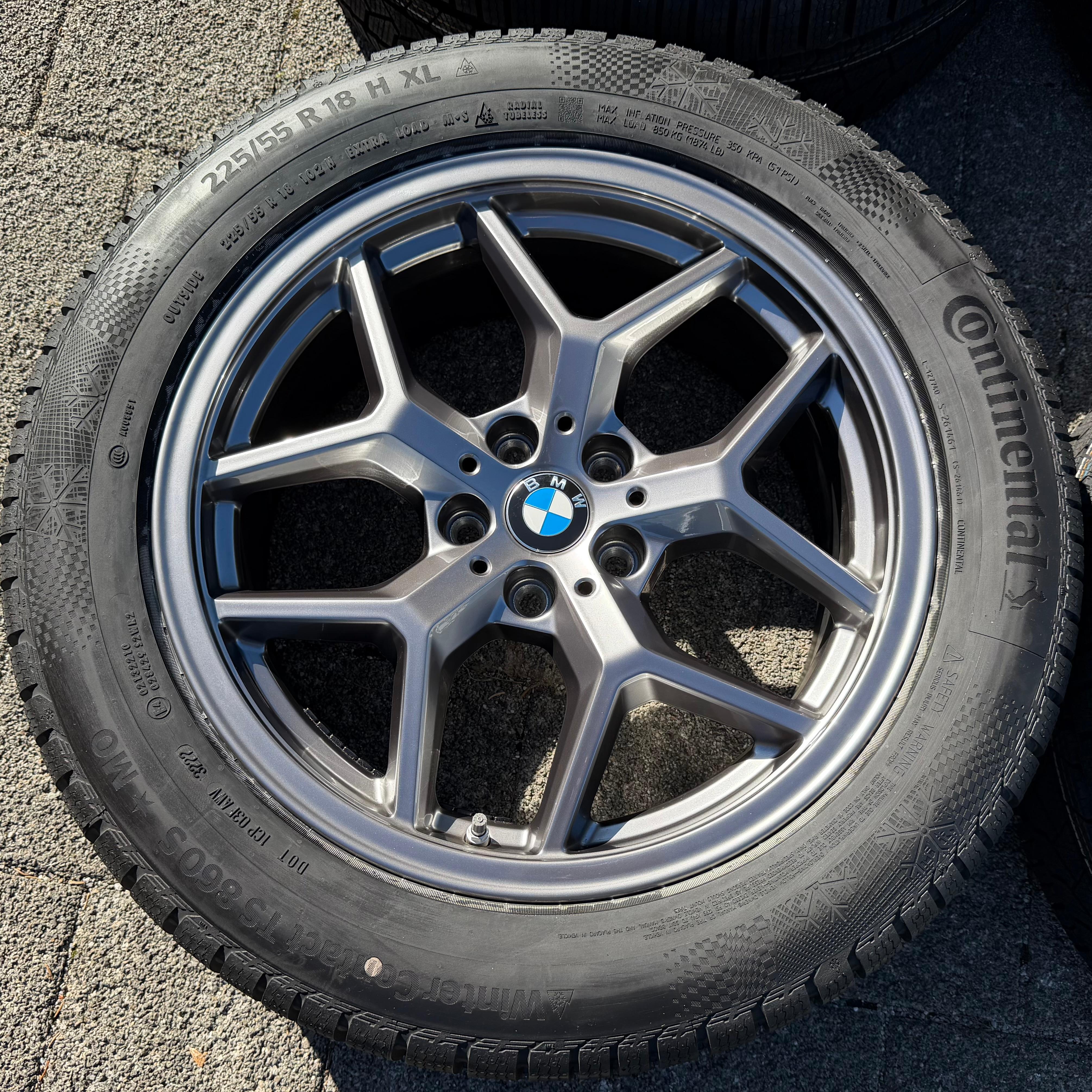 4 ruedas de invierno originales de aleación de 18" para BMW Serie 5 G60 G61, diseño 932 5A324D5 2022