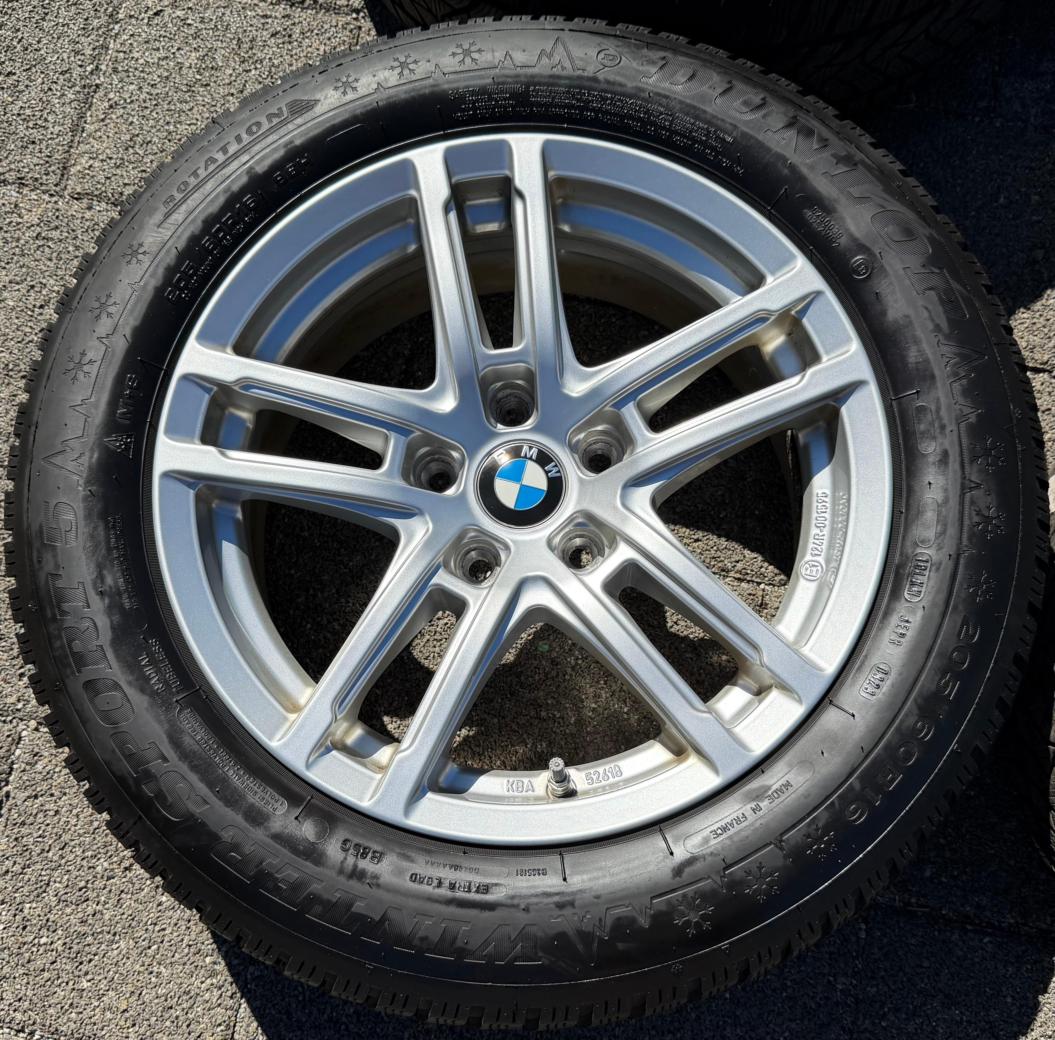 4 ruedas de invierno de aluminio para BMW Serie 3 G20 G21 G3K G3L 205/60R16 96H Dunlop RDKS 2023