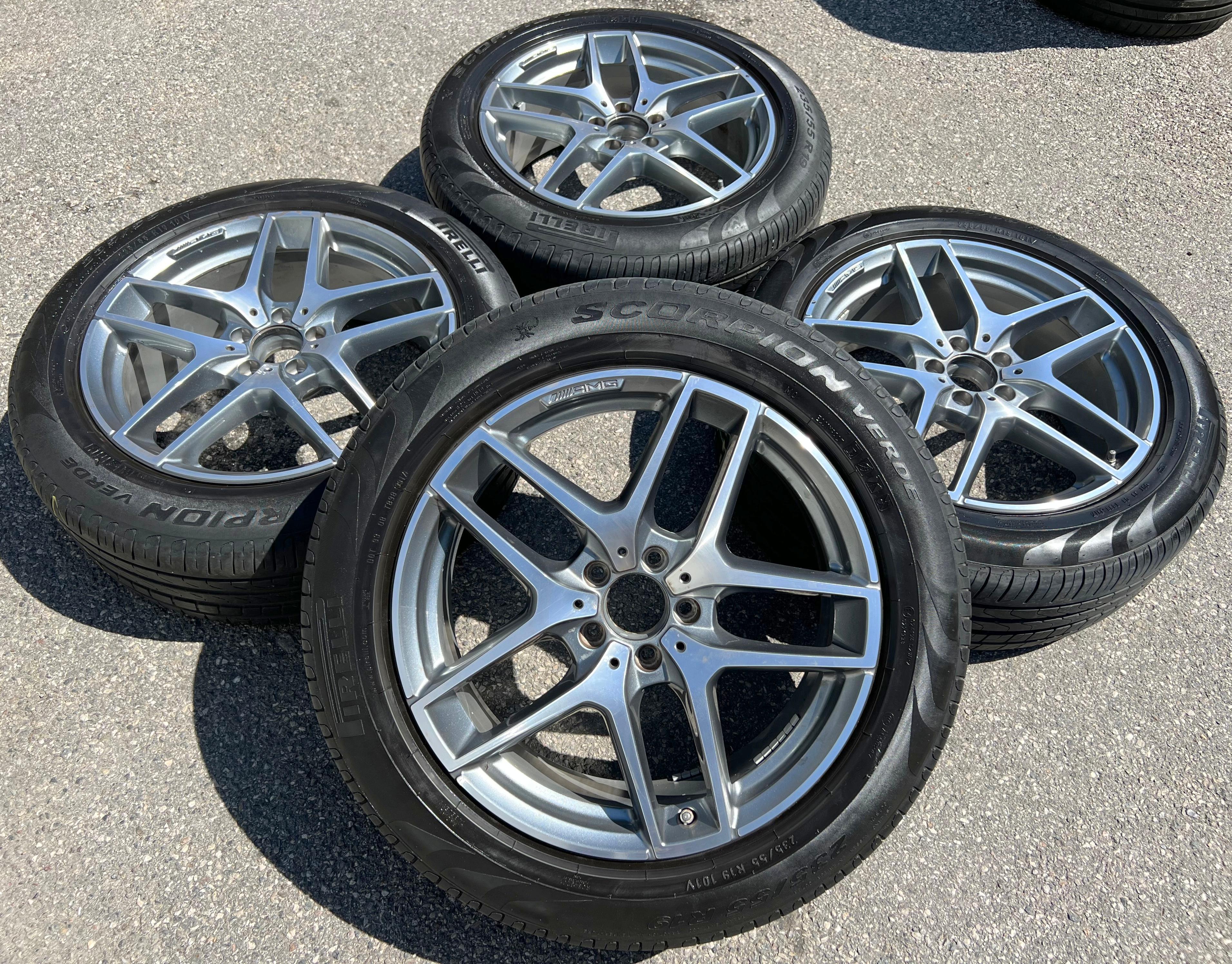 4 LLANTAS DE VERANO ORIGINALES DE ALUMINIO 19" MERCEDES AMG GLC X253 X253 235/55R19 101V A2534011800 RDKS