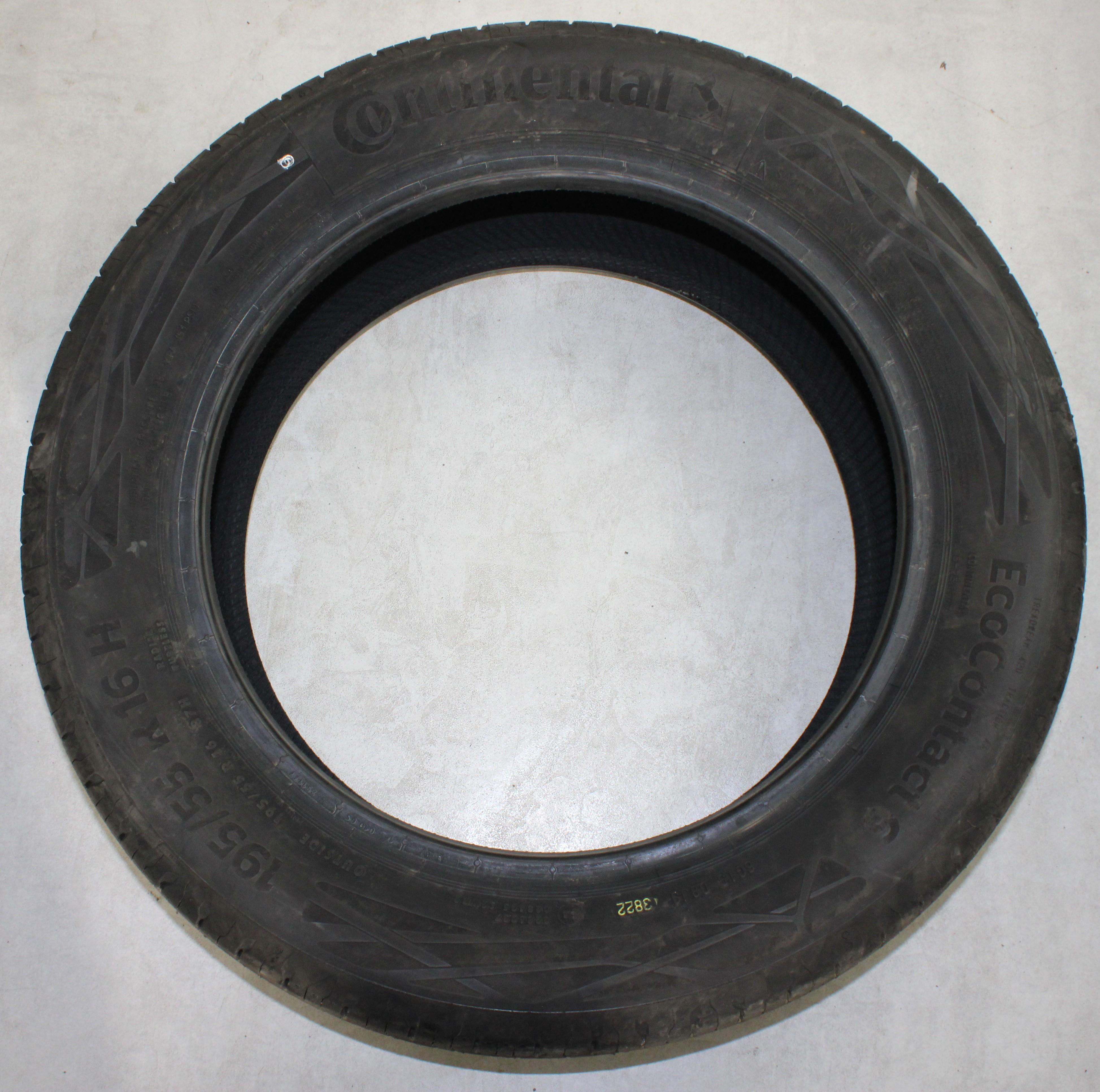 4 x 195/55R16 87H Sommerreifen Continental Eco Contact 6 Volles Profil 2022