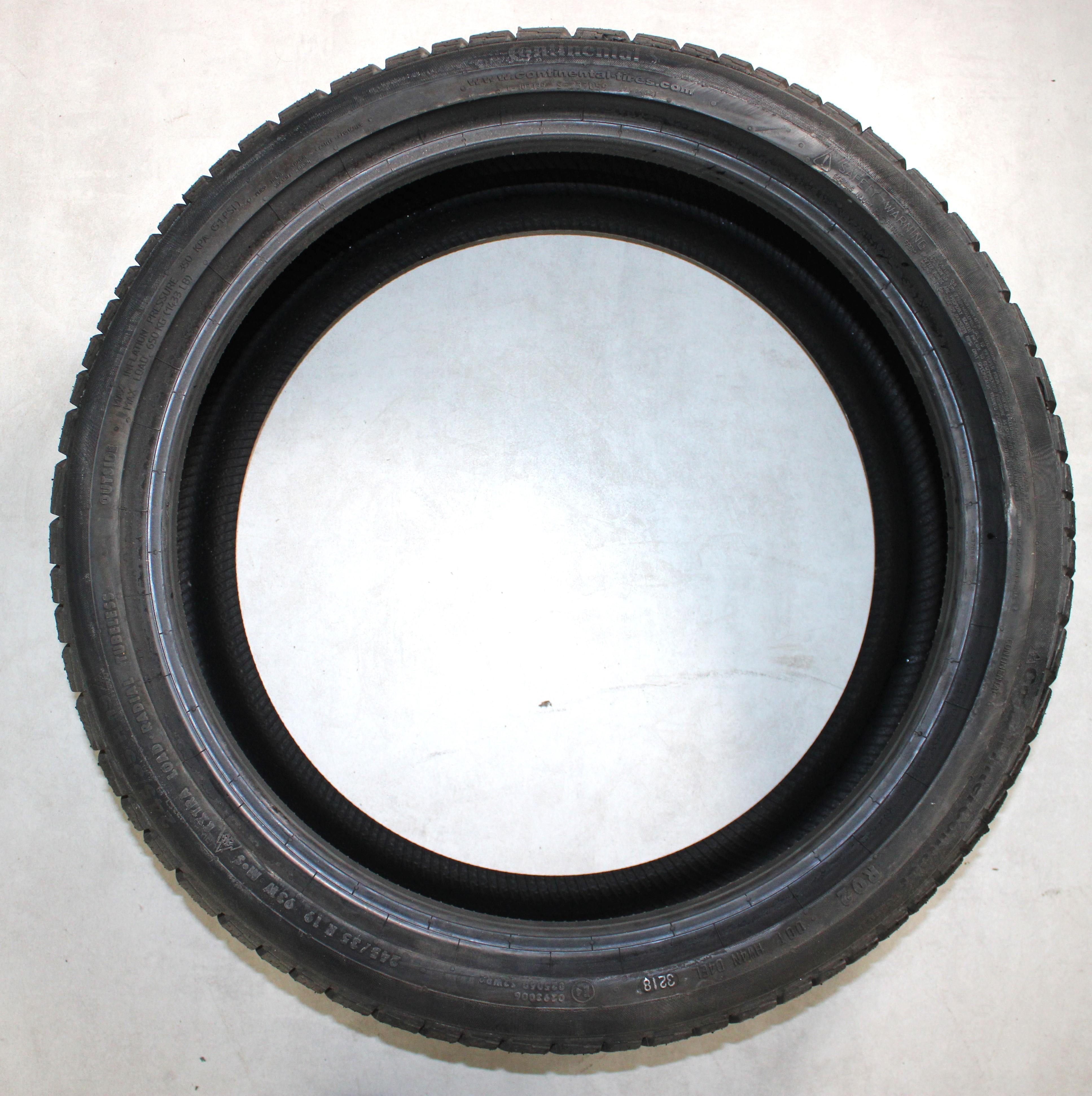 4 x 245/35R19 93W Winterreifen Continental Winter Contact TS830P R02 Volles Profil 2018 ✅