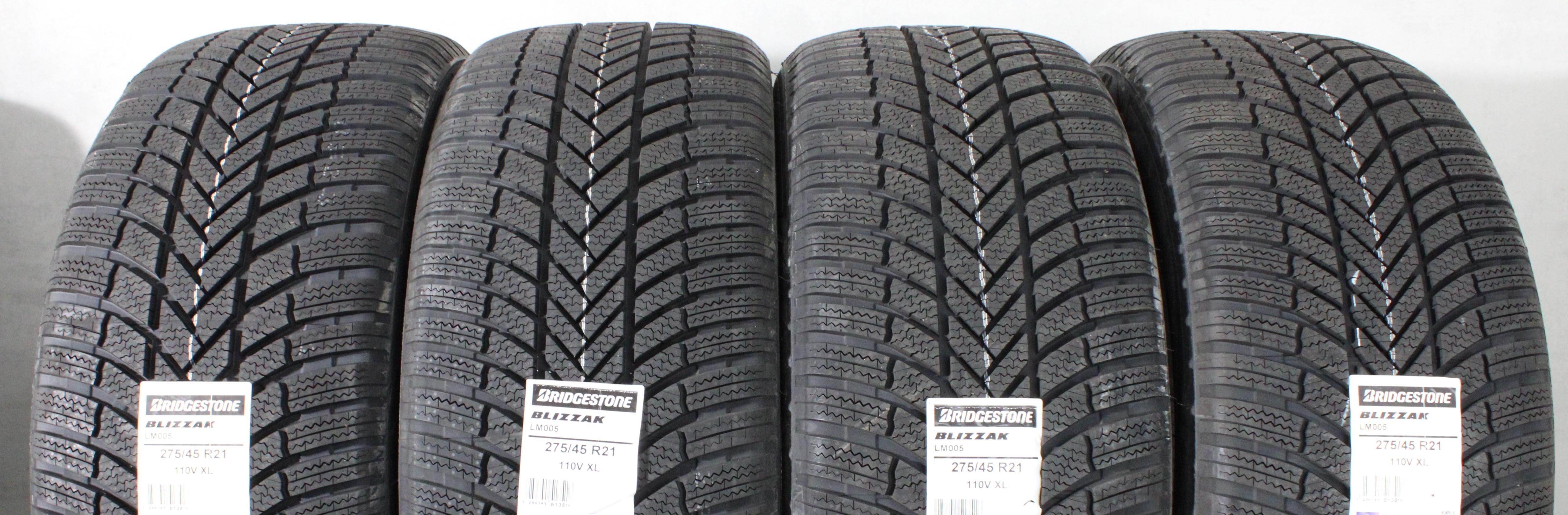 4 x 275/45R21 110V pneus hiver Bridgestone Blizzak LM005 2022 NEU