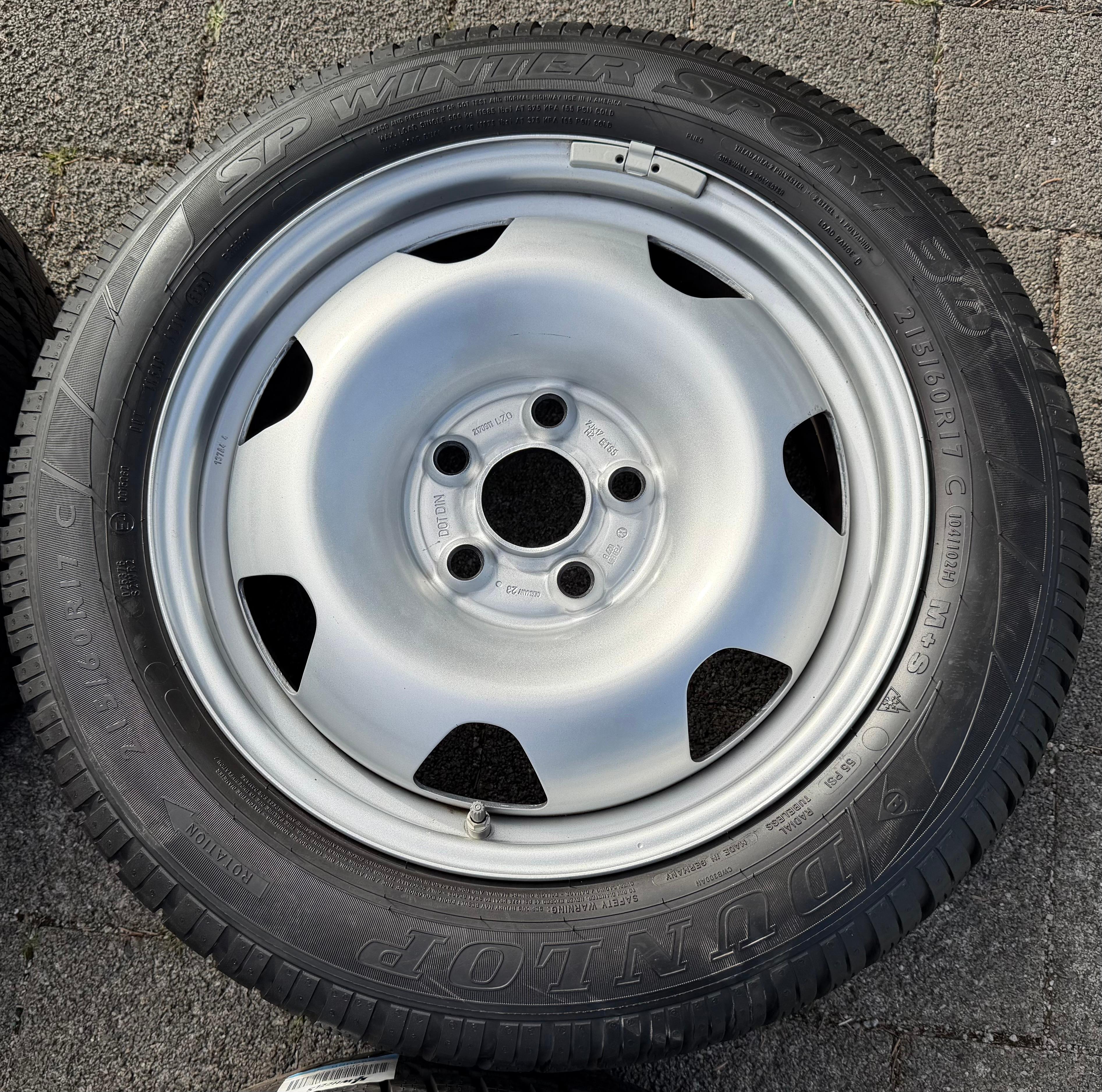 4 WINTERRÄDER 17" VW BUS T5 T6 T6.1 215/60R17C 104/102H DUNLOP 2024 RDKS
