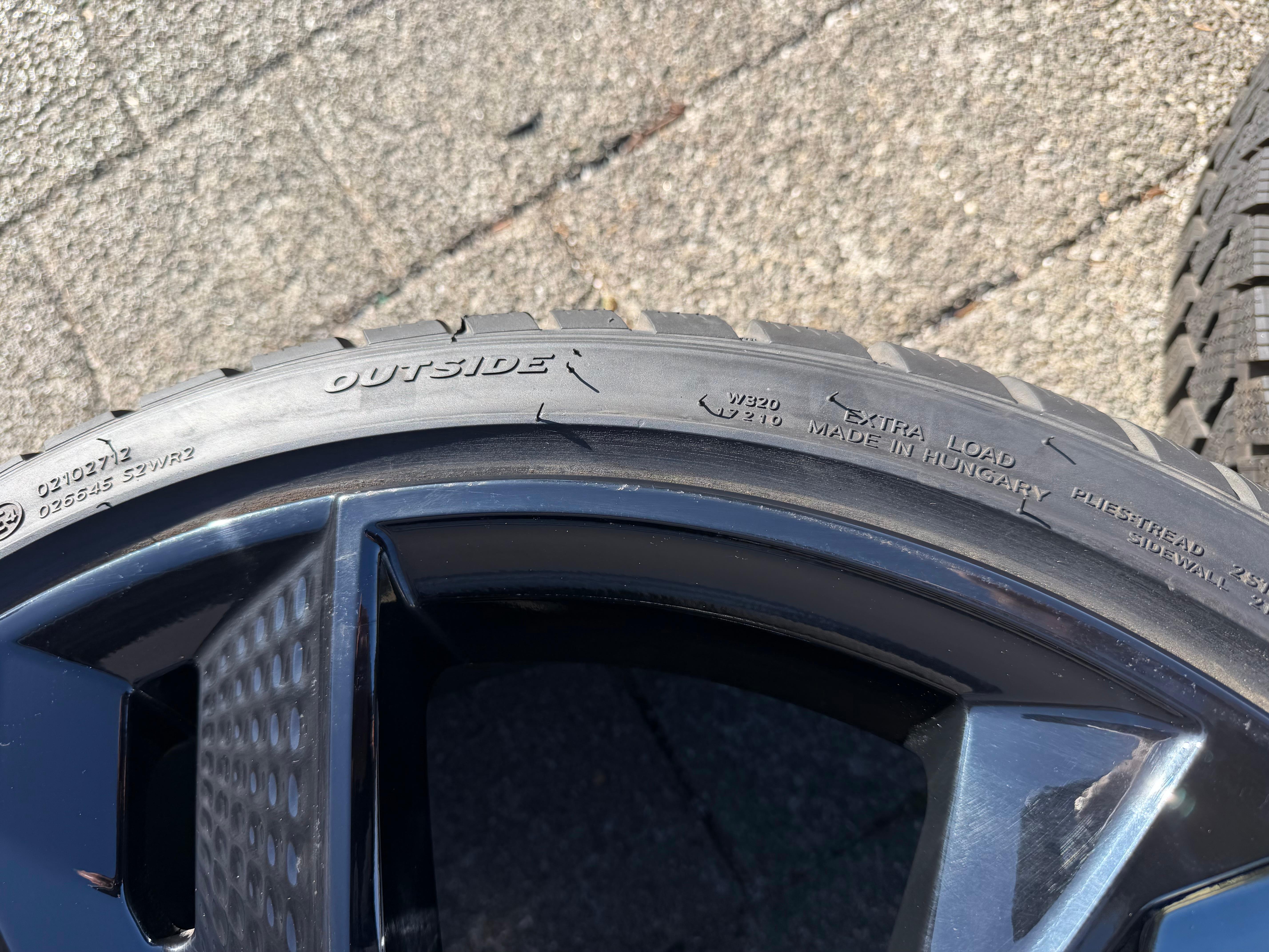 4 originele 22" aluminium winterwielen Audi RS6 4K RS7 4K0601025BC 285/30R22 101W HANKOOK