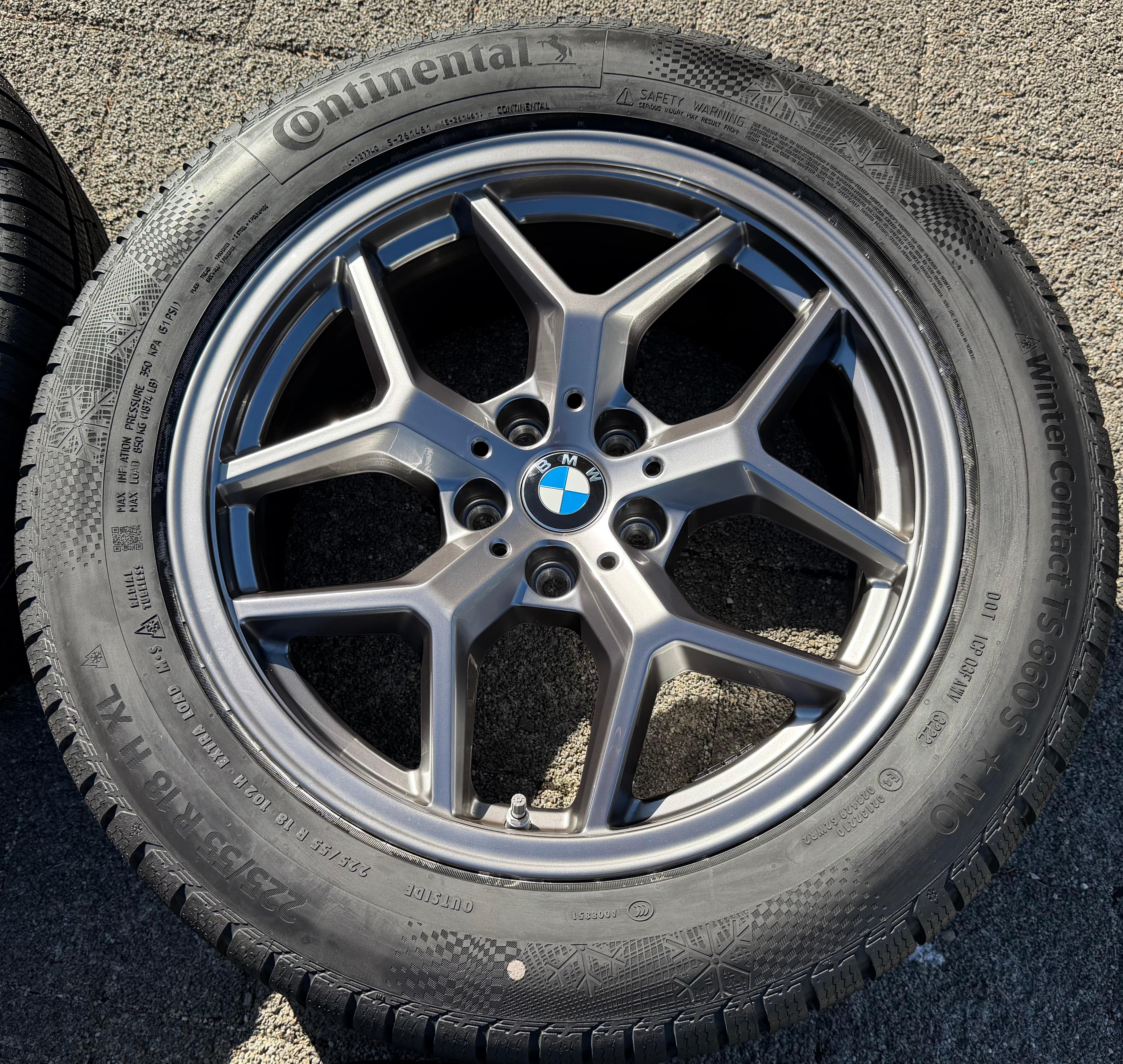 4 ruedas de invierno originales de aleación de 18" para BMW Serie 5 G60 G61, diseño 932 5A324D5 2022