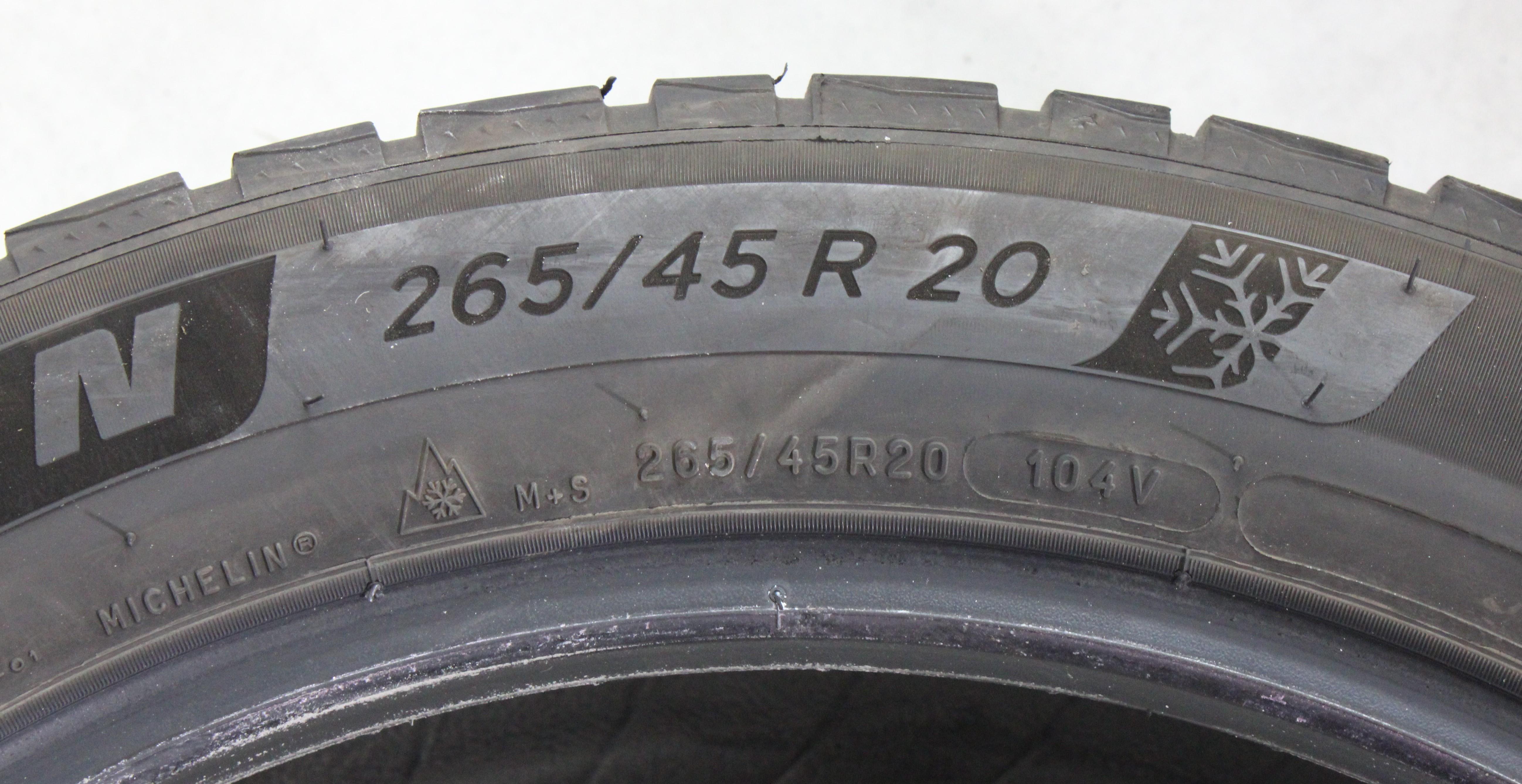 2 x 265/45R20 104V 2 x 295/40R20 106V Winterreifen Michelin Pilot Alpin 5 SUV 6,5mm 2020 N0