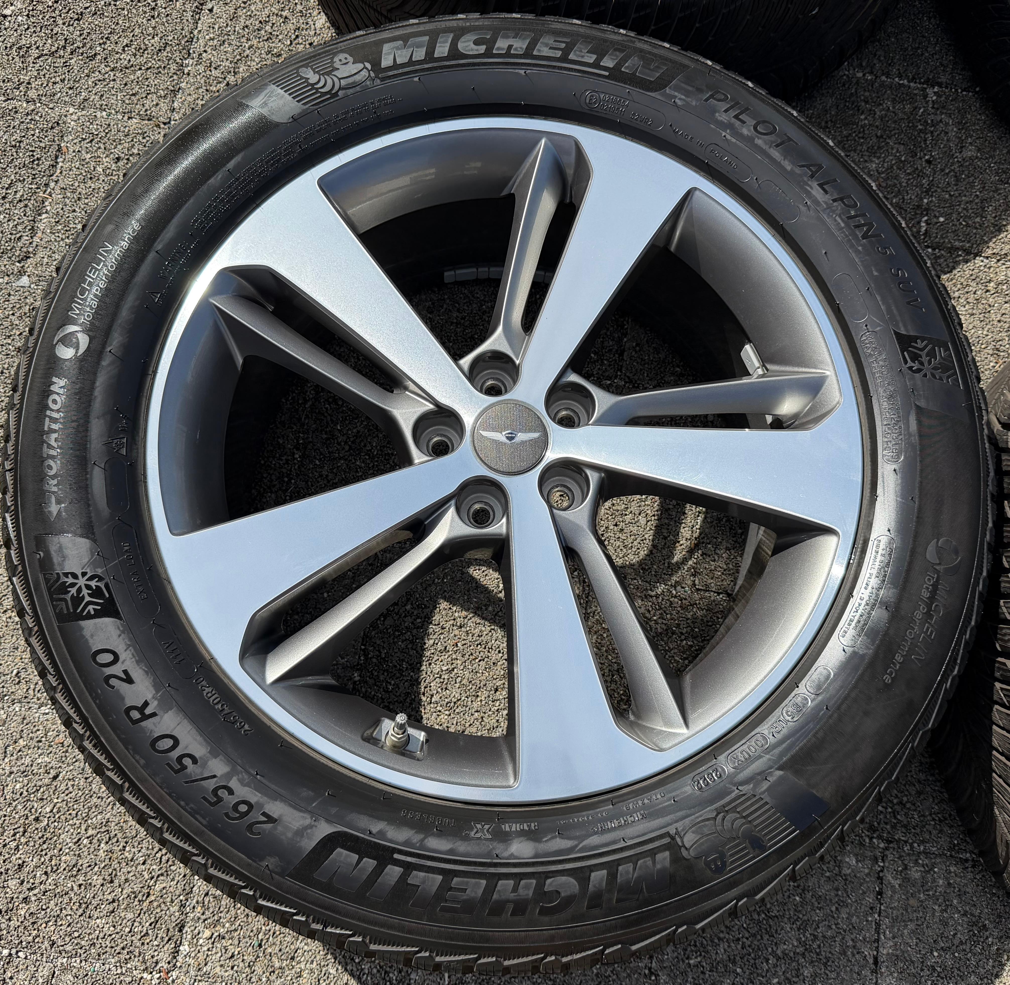4 Original 20" Alu Winterräder Genesis GV80 52910-T6110 265/50R20 111V Michelin RDKS