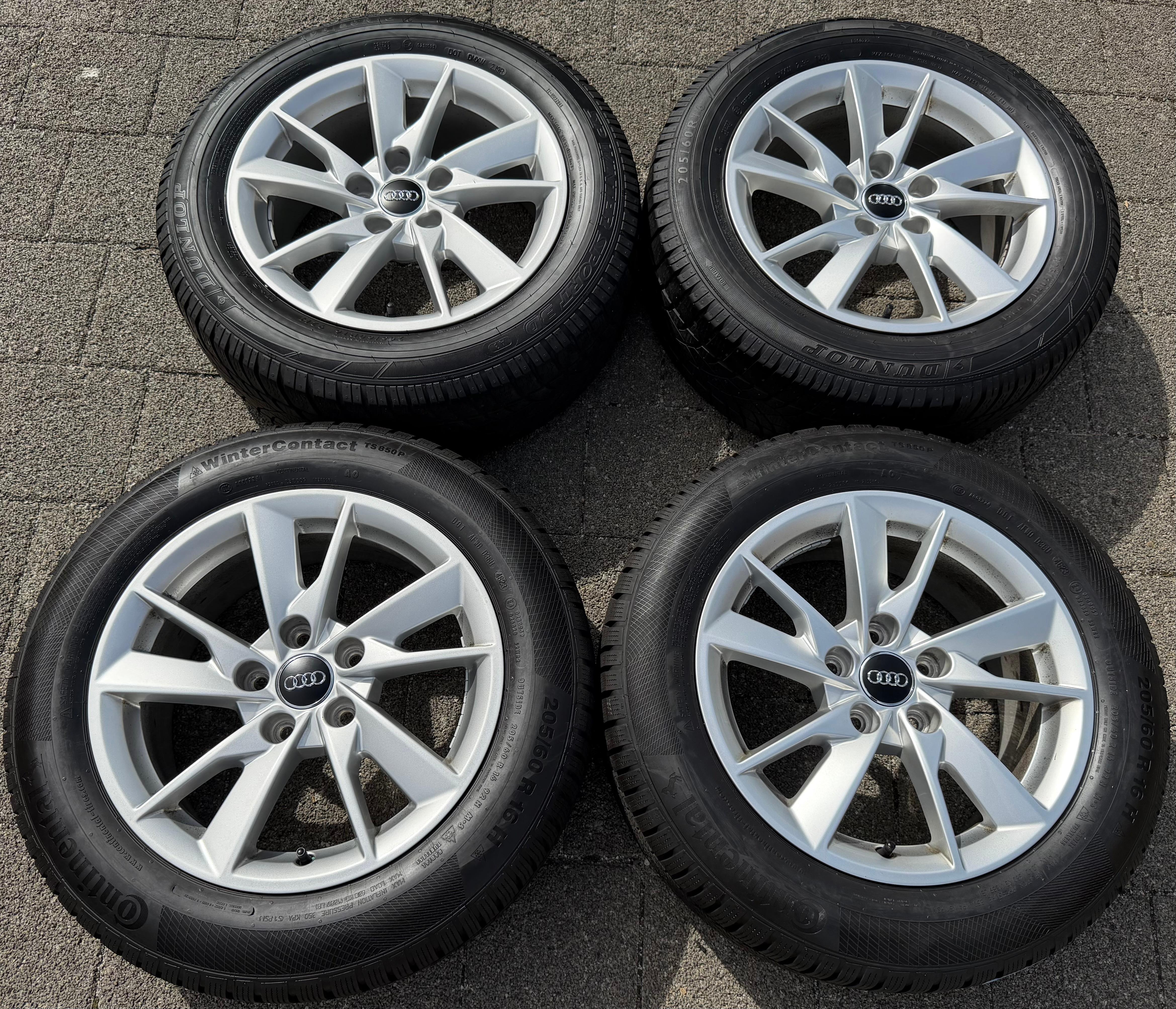 4 cerchi in lega originali da 16" per Audi A4 8W B9 8W0601025B 7x16 ET35