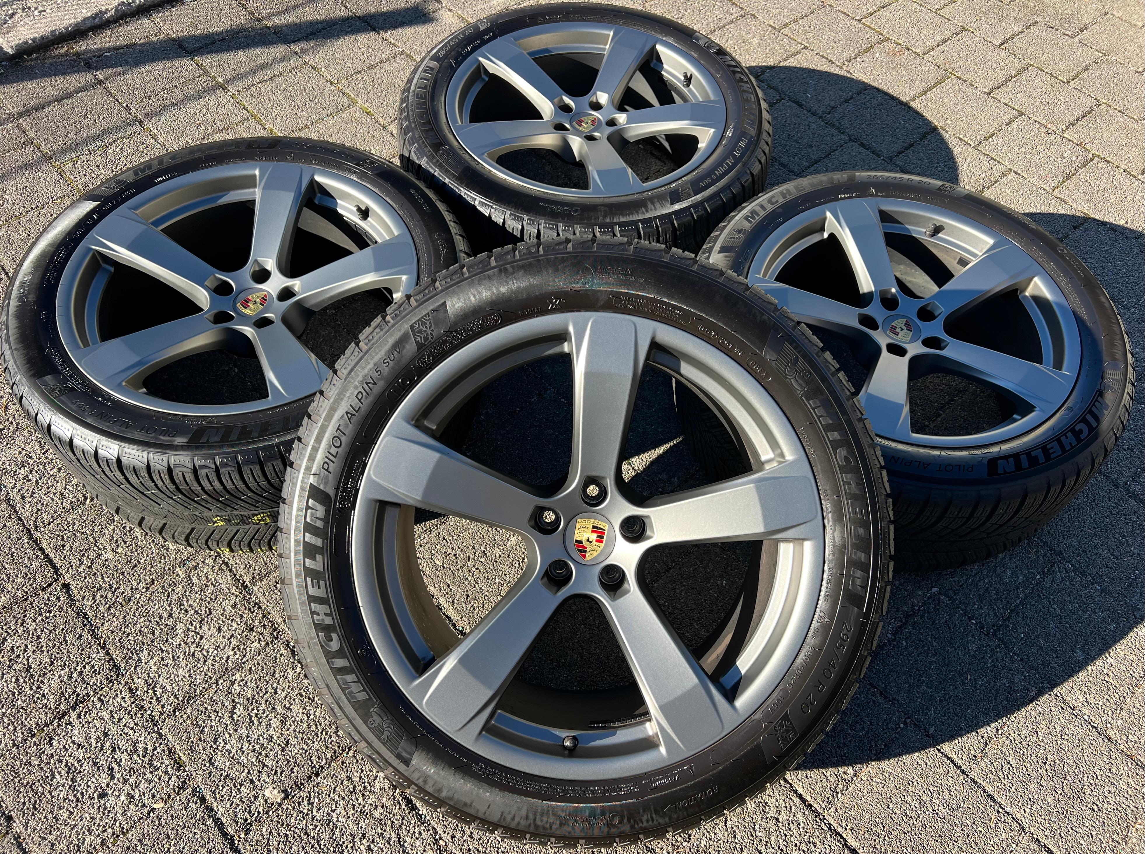 4 ORIGINAL 20" ALU WINTERRÄDER PORSCHE MACAN 265/45R20 104V 295/40R20 106V RDKS