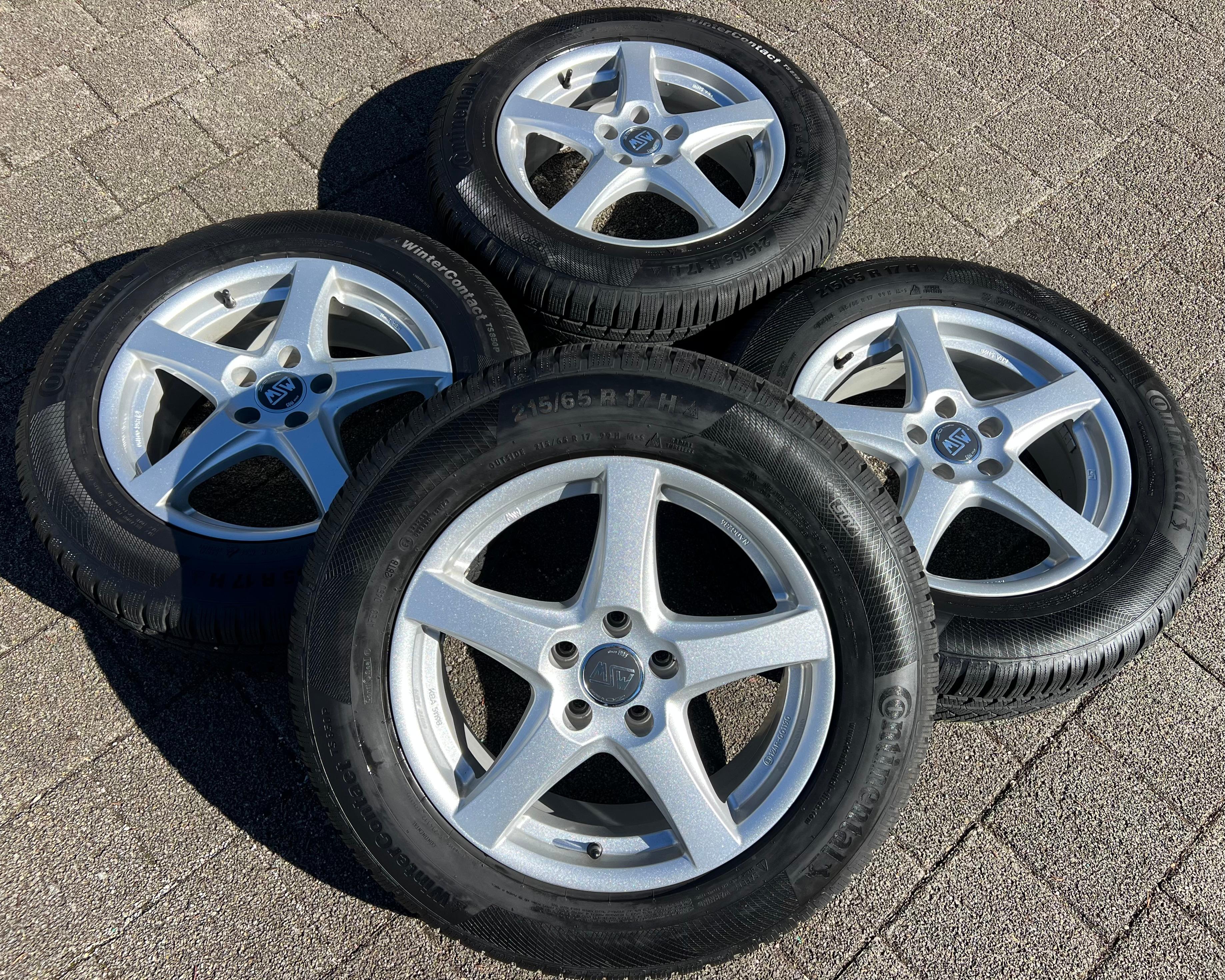 4 ALU WINTERRÄDER VW TIGUAN II AUDI Q3 F3 SEAT TARRACO SKODA KODIAQ 215/65R17