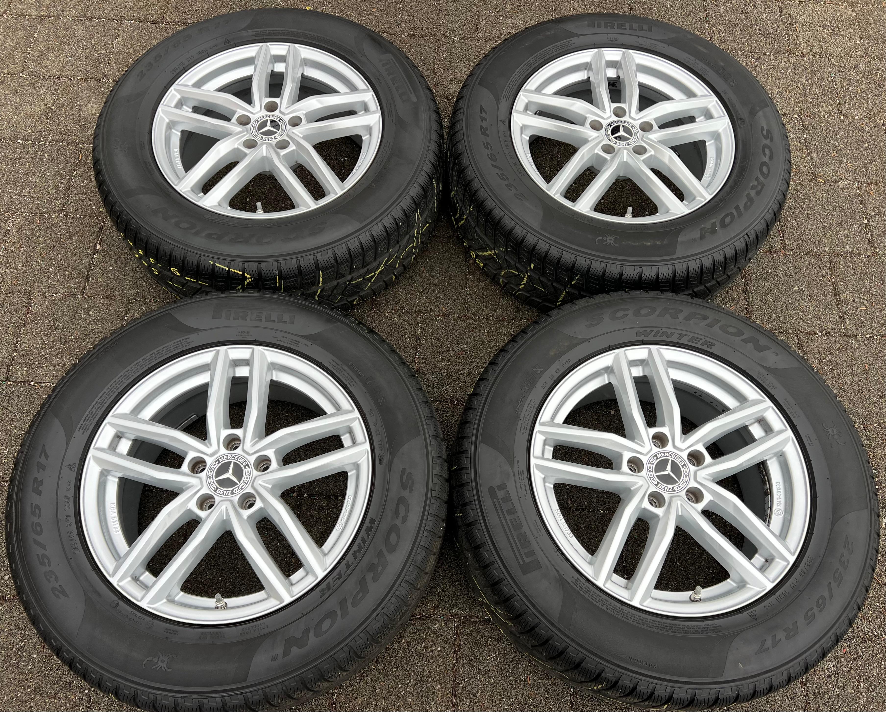 4 ALU 17" WINTERRÄDER MERCEDES GLC X253 W253 RDKS 235/65R17 108H FREIHA