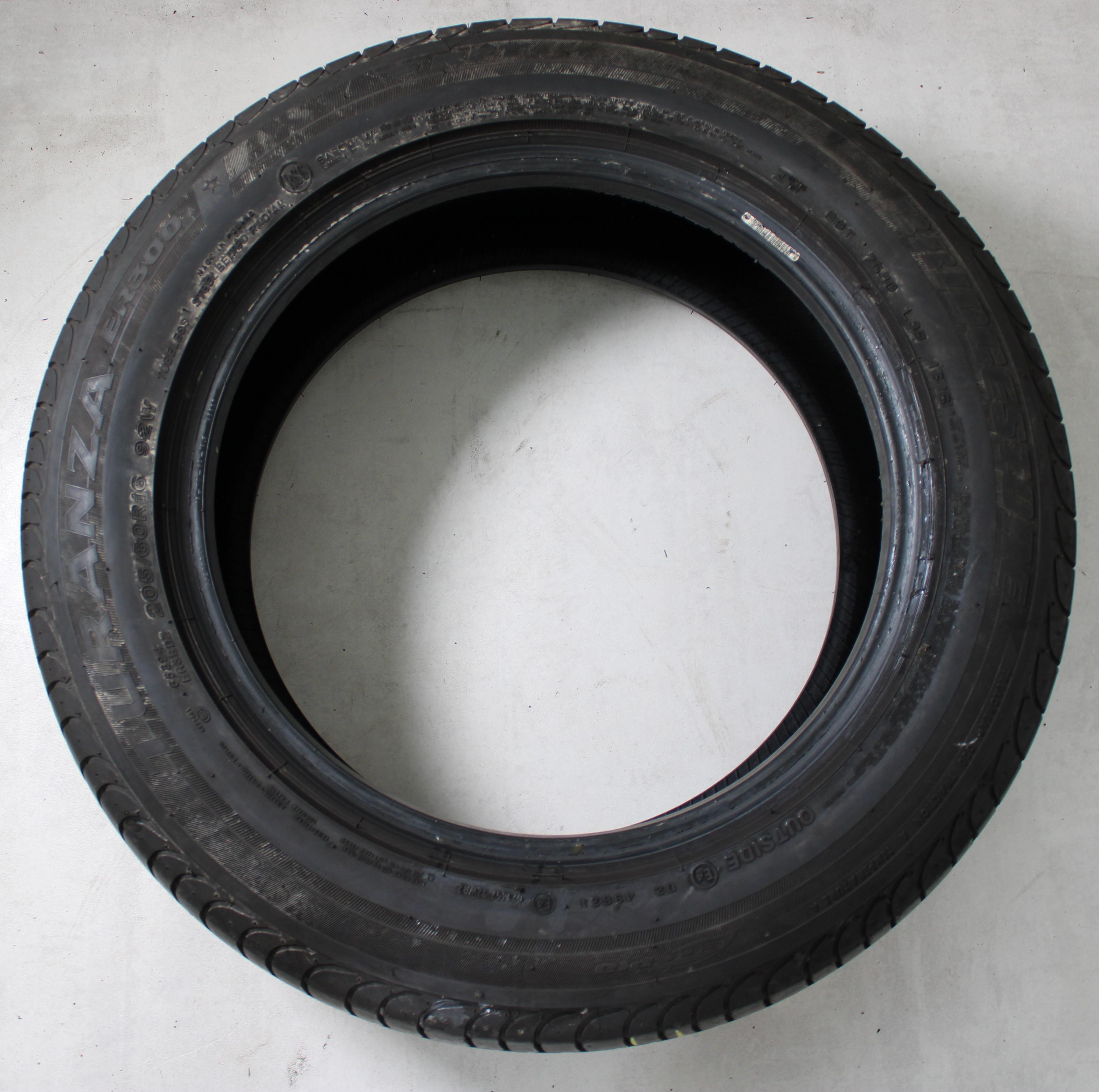 1 x 205/60R16 92W Sommerreifen Bridgestone Turanza ER300A Runflat 6mm 2016 *