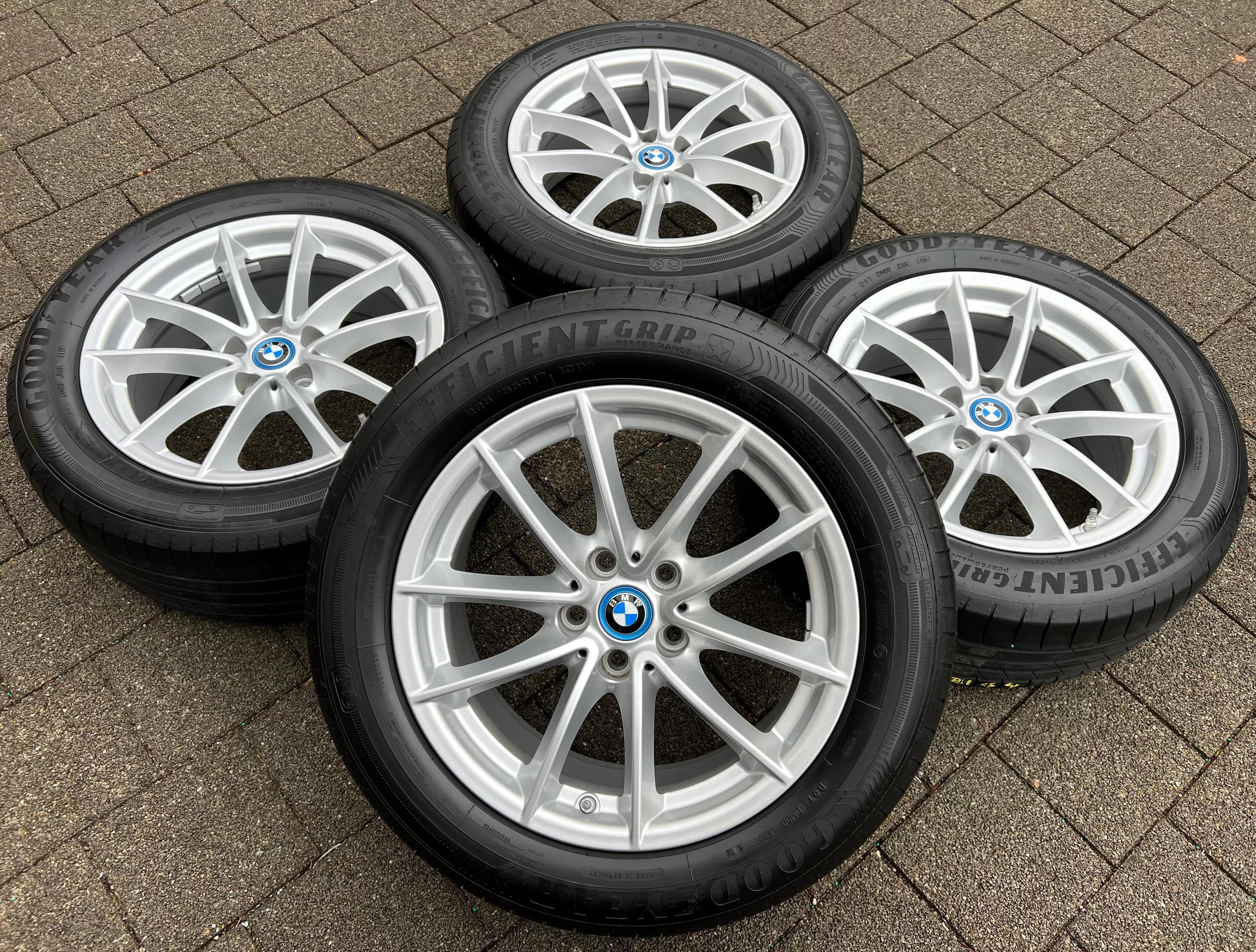 4 ORIGINELE ALUMINIUM 17" ZOMERWIELEN BMW 5 SERIE G30 G31 225/55R17 101Y GOODYEAR RDKS