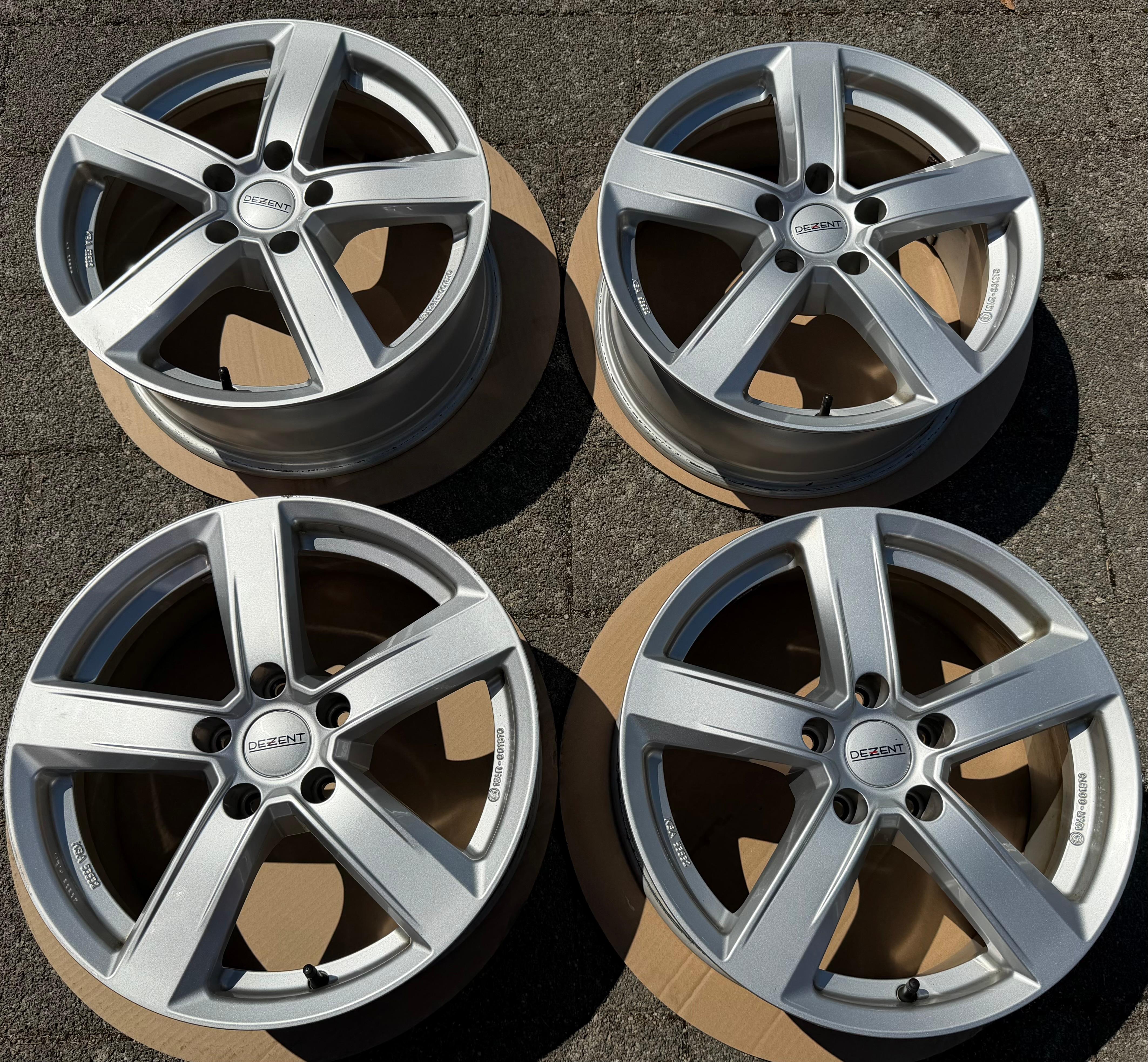 4 Dezent 17" lichtmetalen velgen voor VW Passat, Tiguan, Škoda Kodiaq, Superb, Audi Q3 en Seat Tarraco
